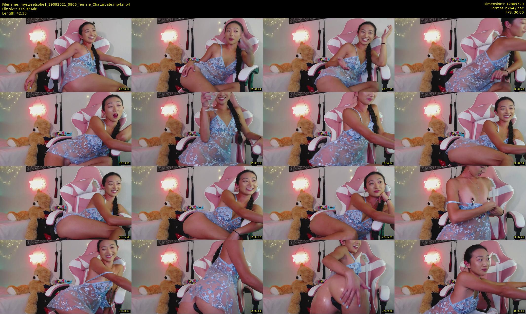 mysweetsofie1 — 43 minute Chaturbate female cam show recording, 720p, Sep 29, 2021