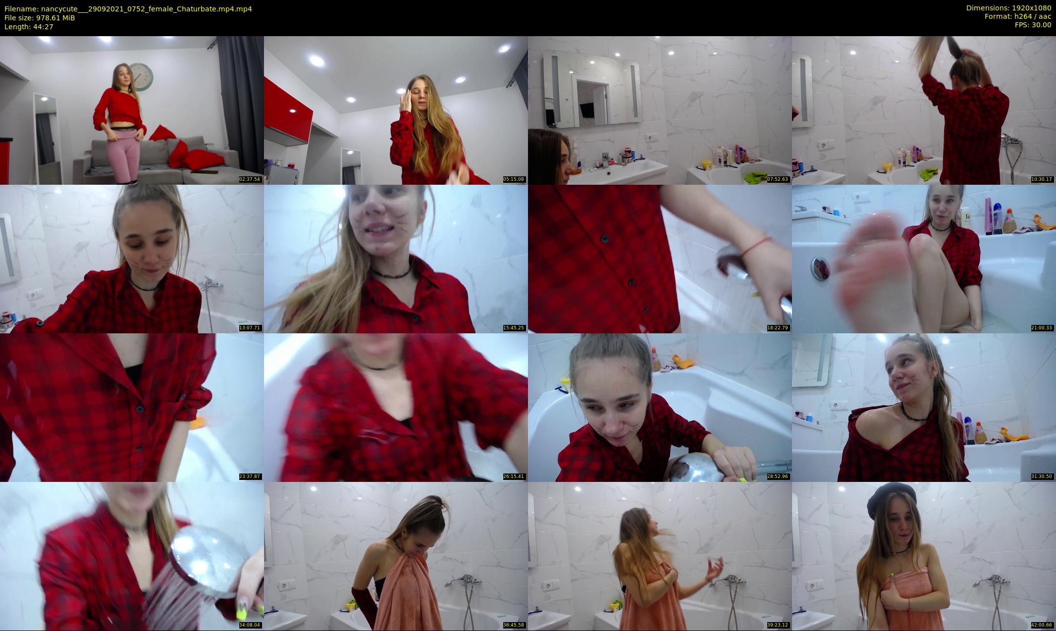 nancycute__ — 45 minute Chaturbate female cam show recording, 1080p, Sep 29, 2021