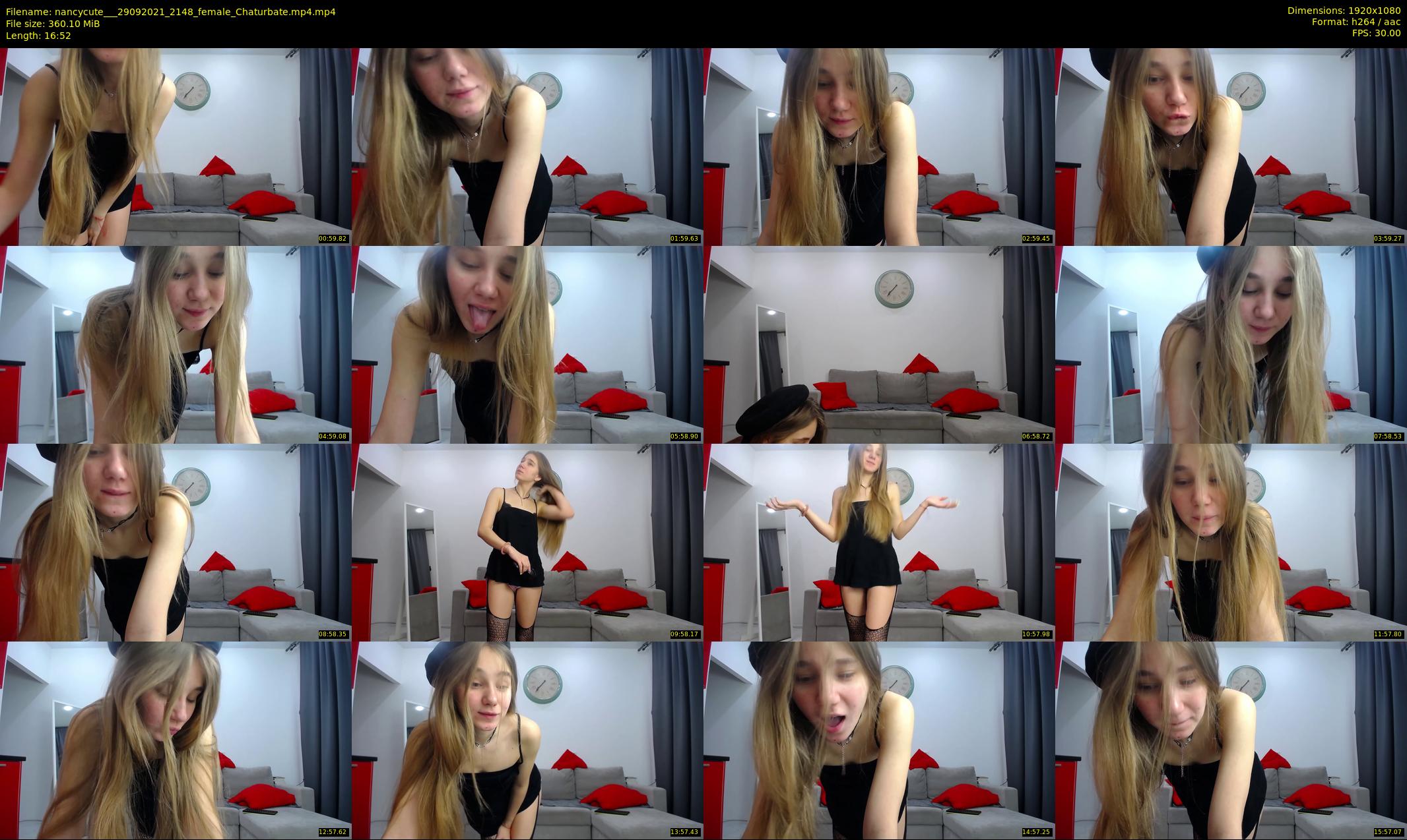 nancycute__ — 17 minute Chaturbate female cam show recording, 1080p, Sep 29, 2021