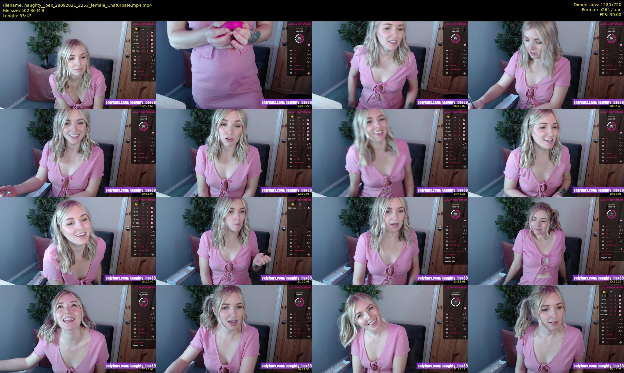 naughty__bex — 36 minute Chaturbate female cam show recording, 720p, Sep 29, 2021