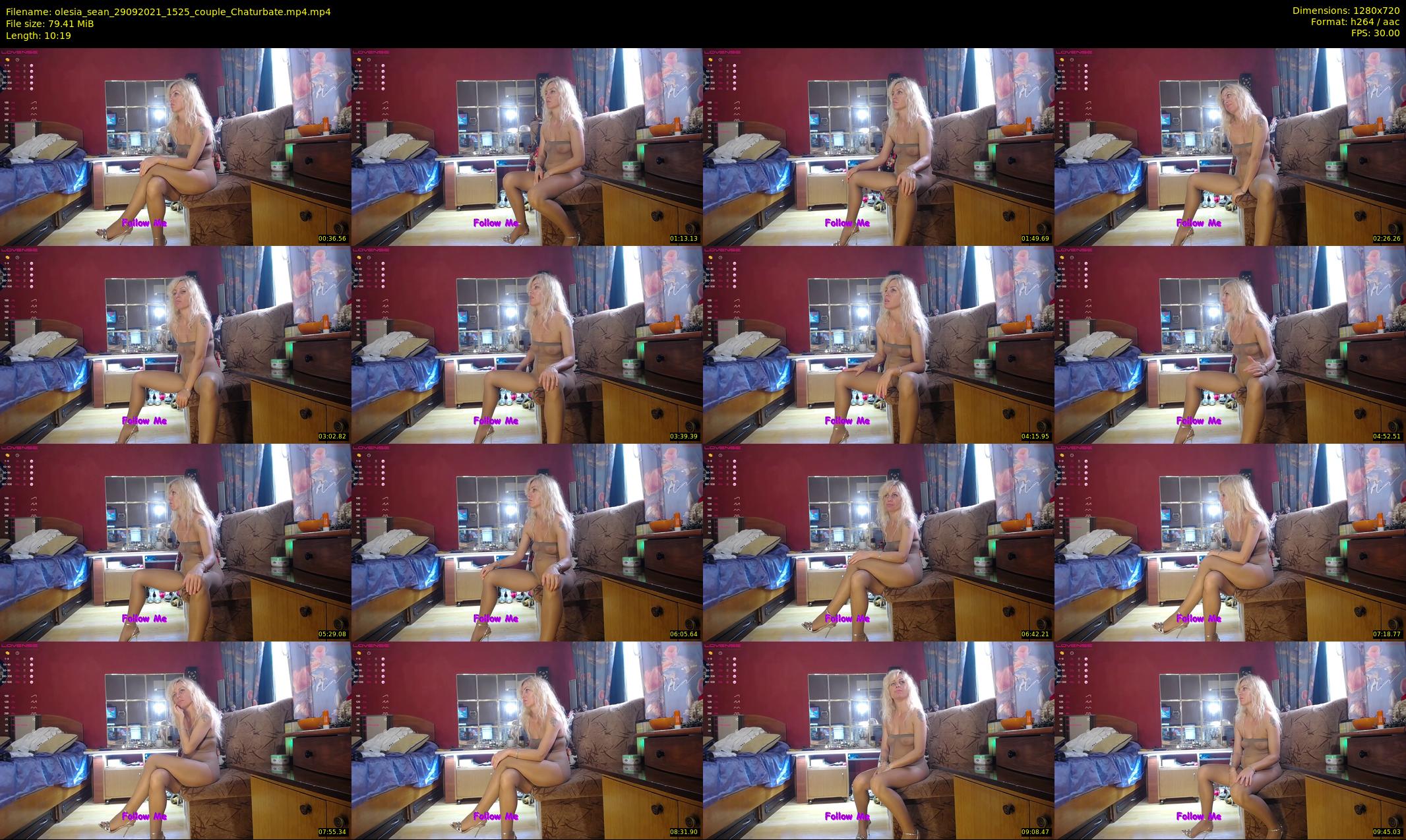 olesia_sean — 11 minute Chaturbate couple cam show recording, 720p, Sep 29, 2021