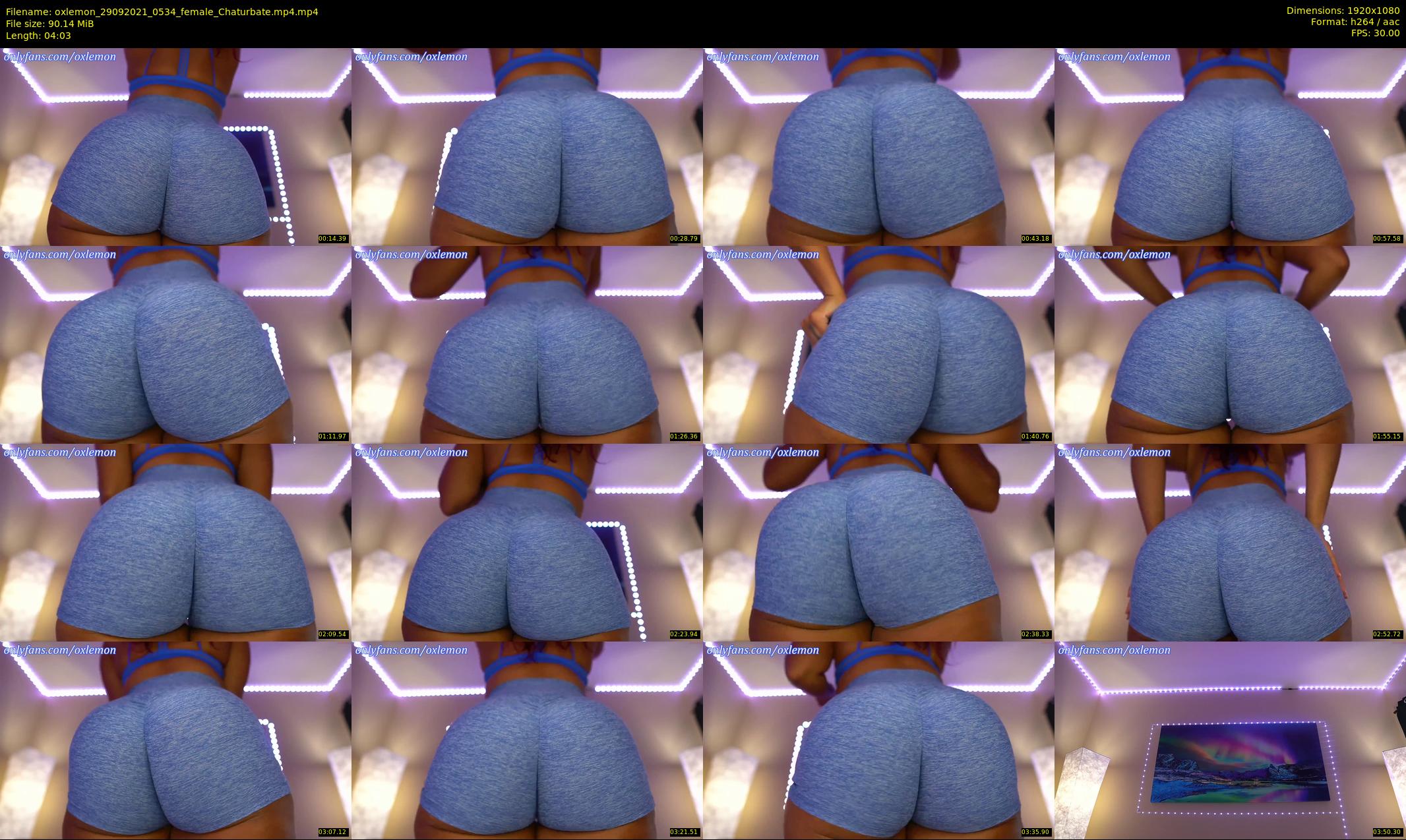 oxlemon — 5 minute Chaturbate female cam show recording, 1080p, Sep 29, 2021
