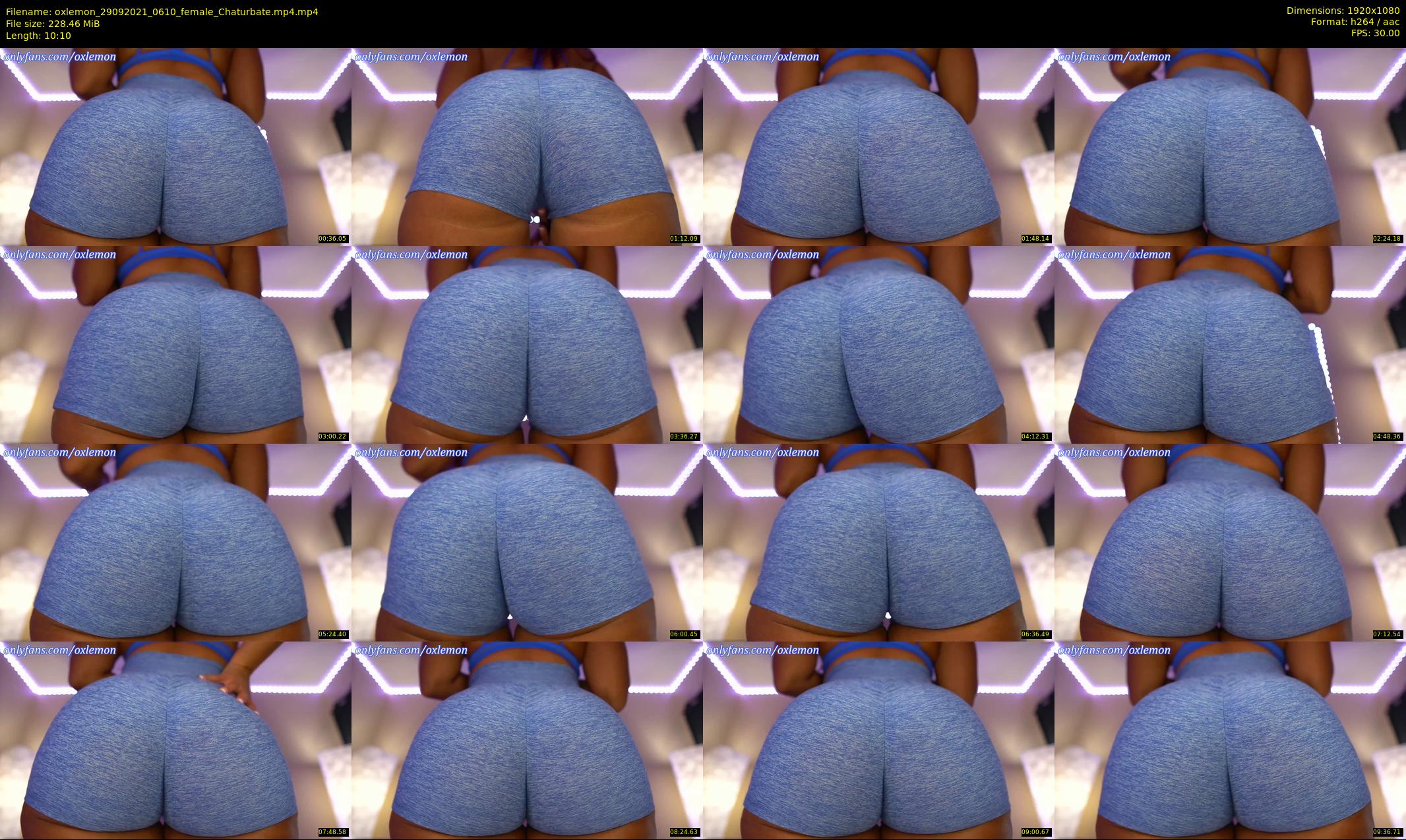 oxlemon — 11 minute Chaturbate female cam show recording, 1080p, Sep 29, 2021