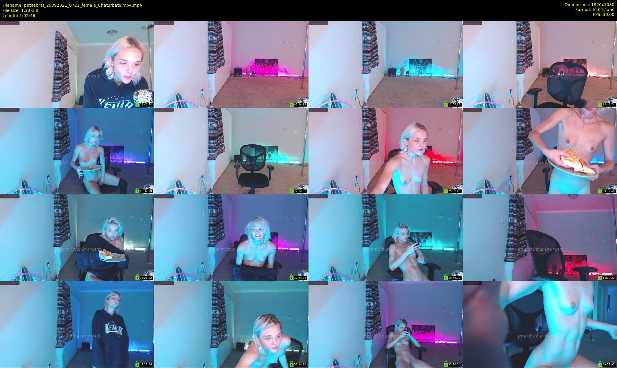petitebrat — 63 minute Chaturbate female cam show recording, 1080p, Sep 29, 2021