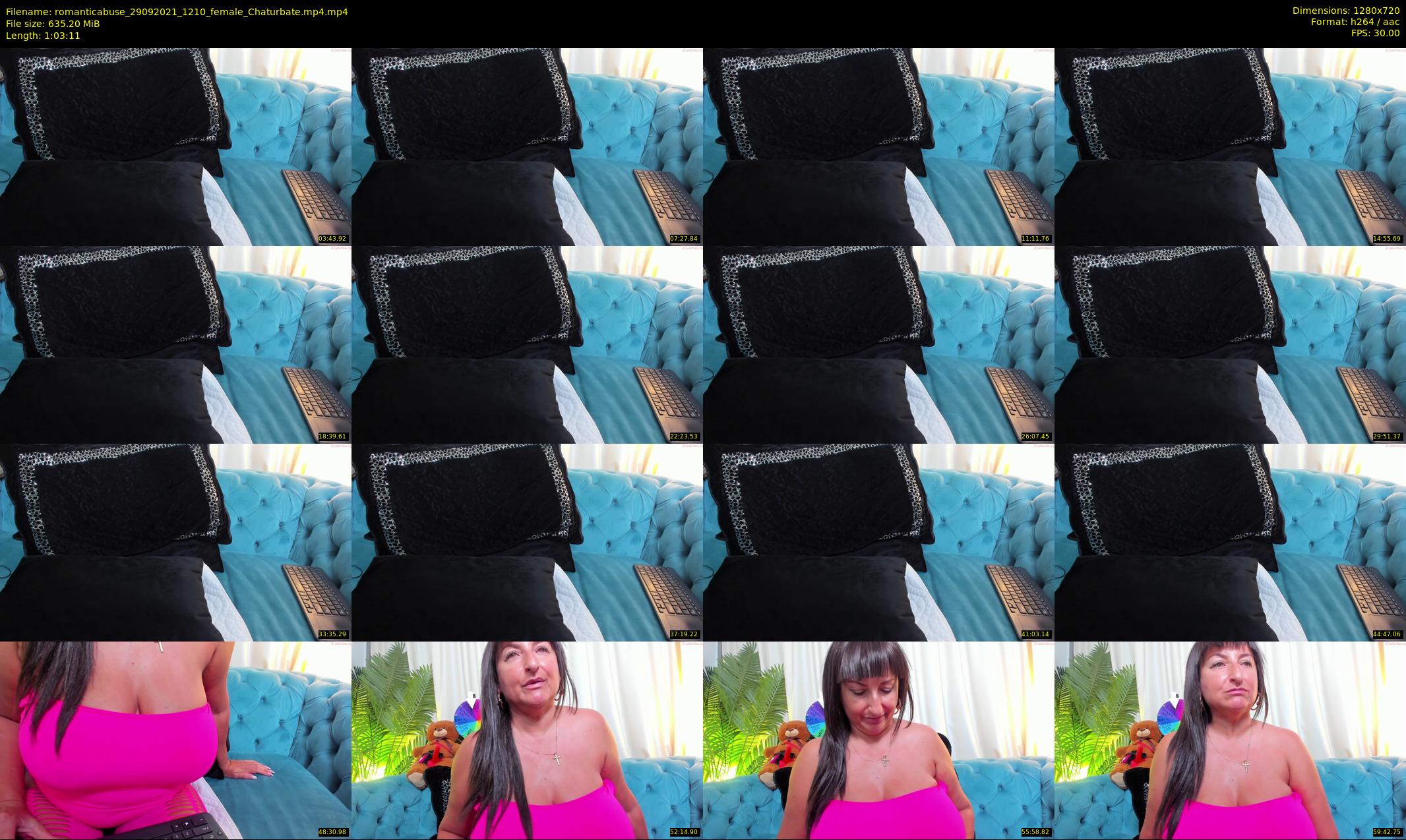 romanticabuse — 64 minute Chaturbate female cam show recording, 720p, Sep 29, 2021