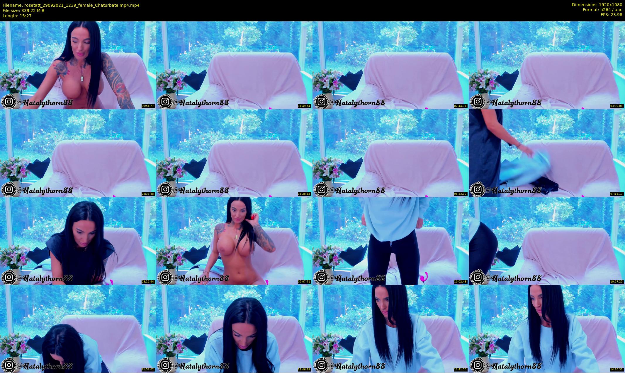rosetatt — 16 minute Chaturbate female cam show recording, 1080p, Sep 29, 2021