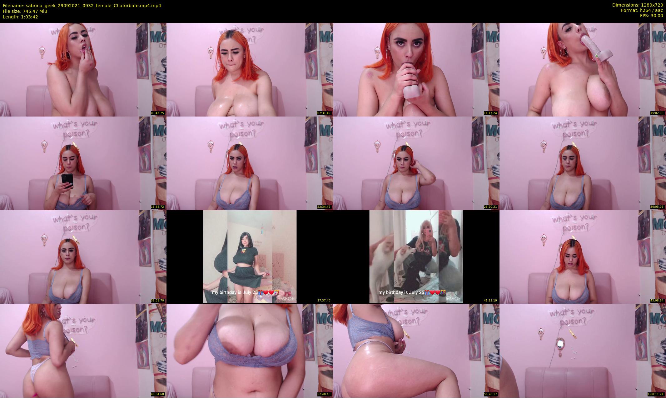 sabrina_geek — 64 minute Chaturbate female cam show recording, 720p, Sep 29, 2021