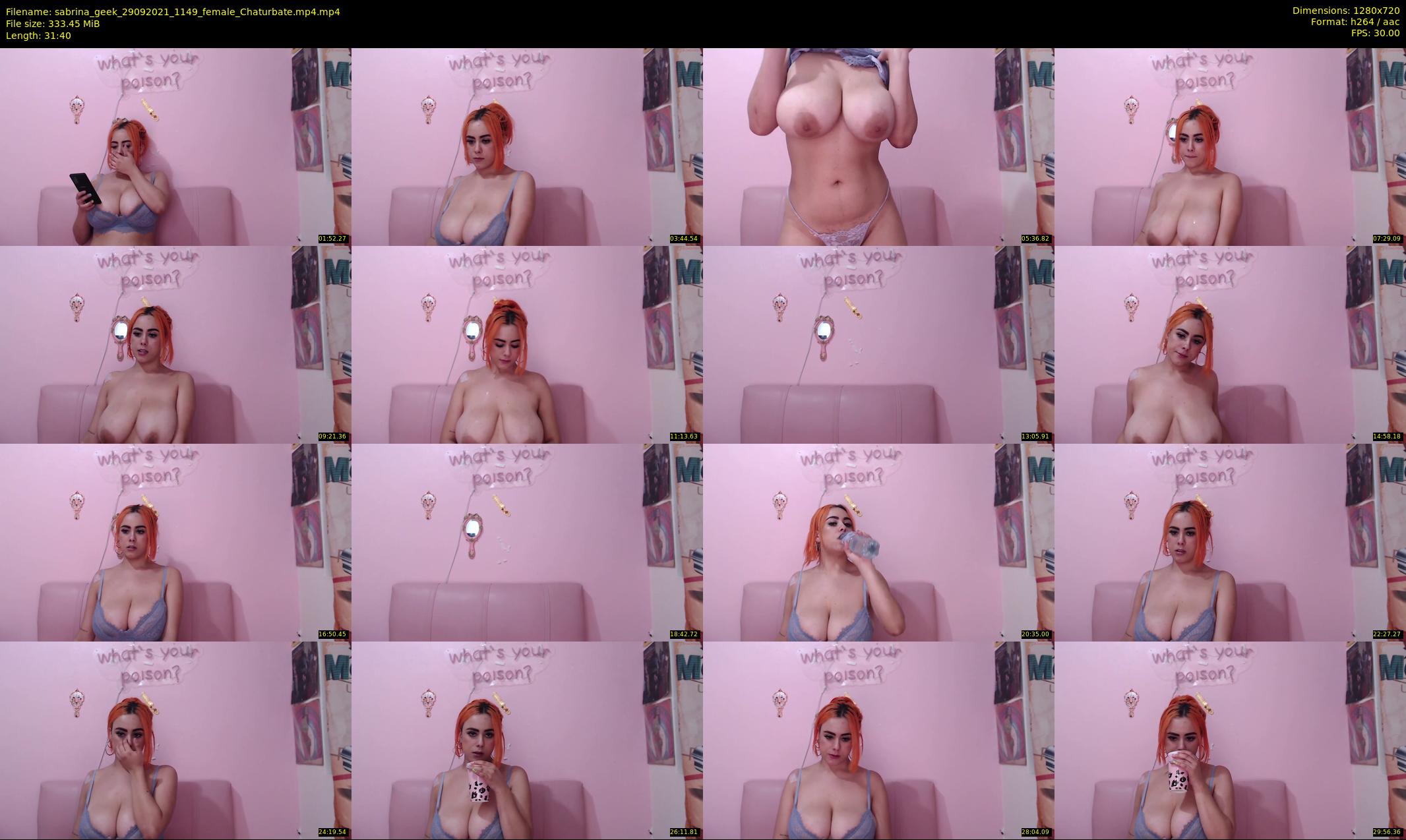 sabrina_geek — 32 minute Chaturbate female cam show recording, 720p, Sep 29, 2021
