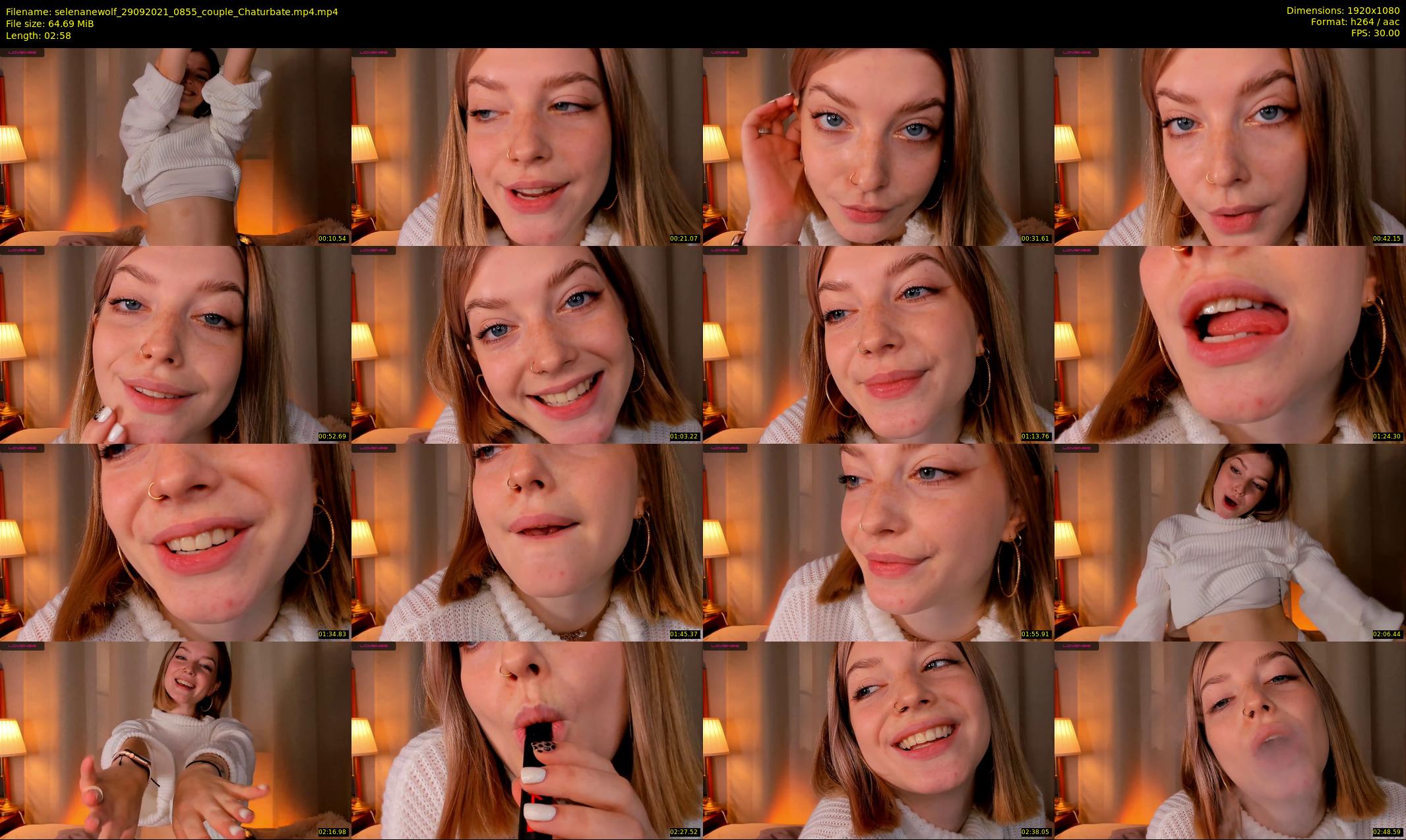 selenanewolf — 3 minute Chaturbate couple cam show recording, 1080p, Sep 29, 2021