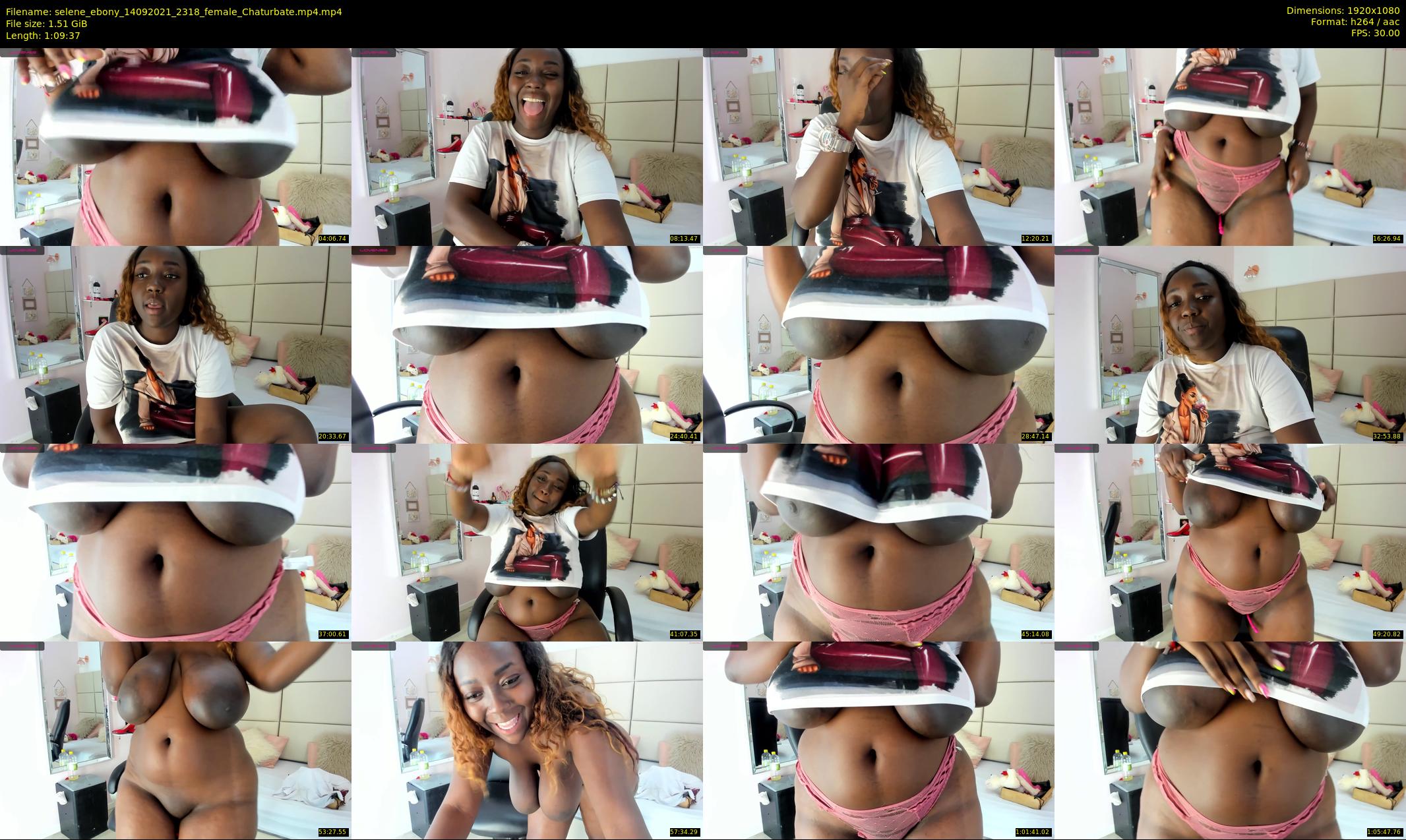 selene_ebony — 70 minute Chaturbate female cam show recording, 1080p, Sep 14, 2021
