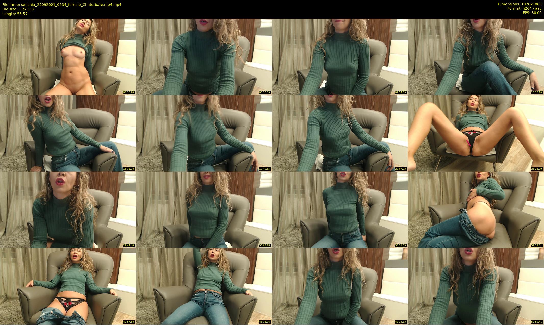sellenia — 56 minute Chaturbate female cam show recording, 1080p, Sep 29, 2021