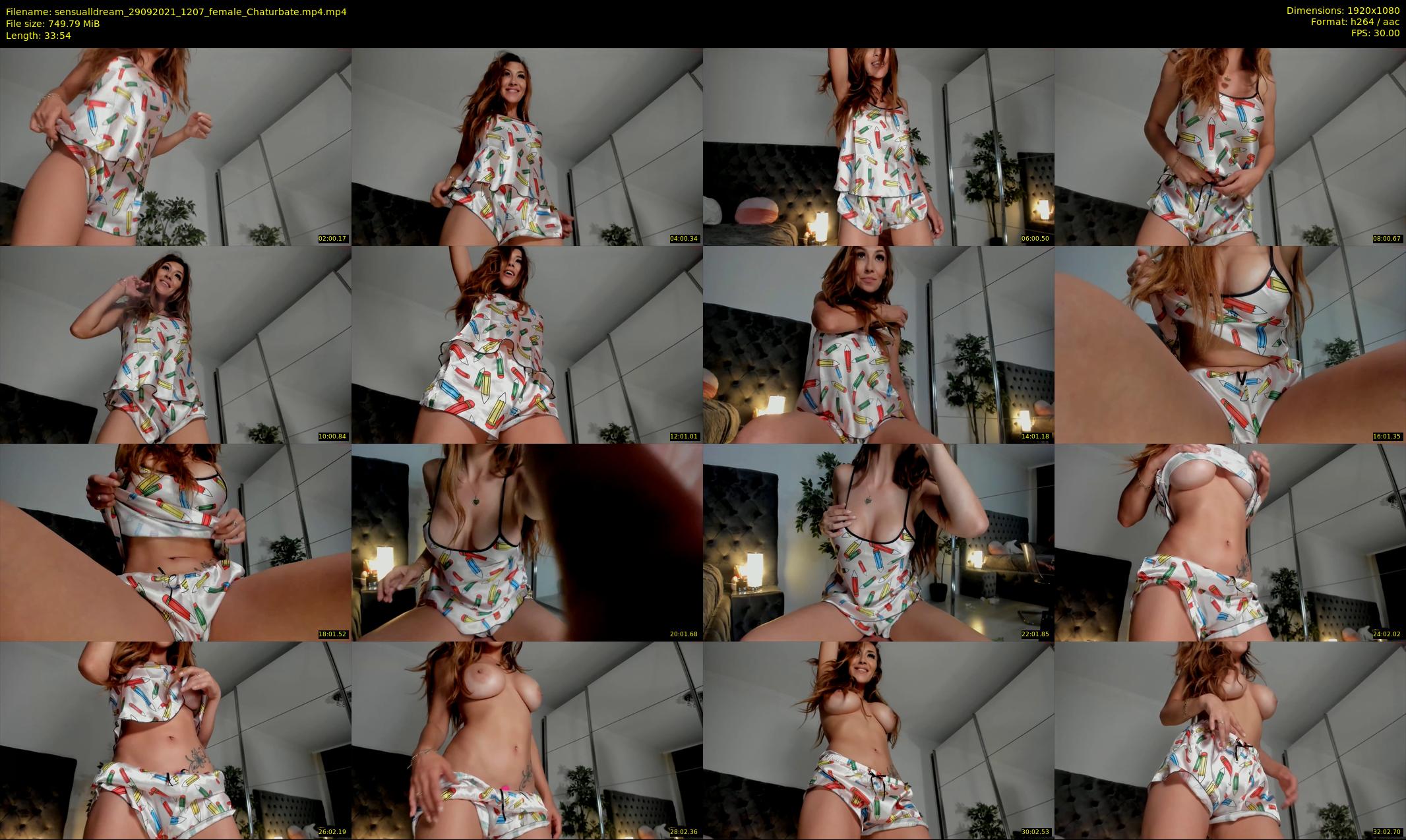 sensualldream — 34 minute Chaturbate female cam show recording, 1080p, Sep 29, 2021