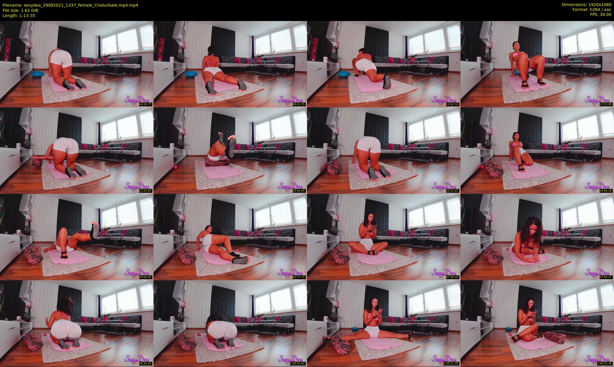 sexydea — 74 minute Chaturbate female cam show recording, 1080p, Sep 29, 2021