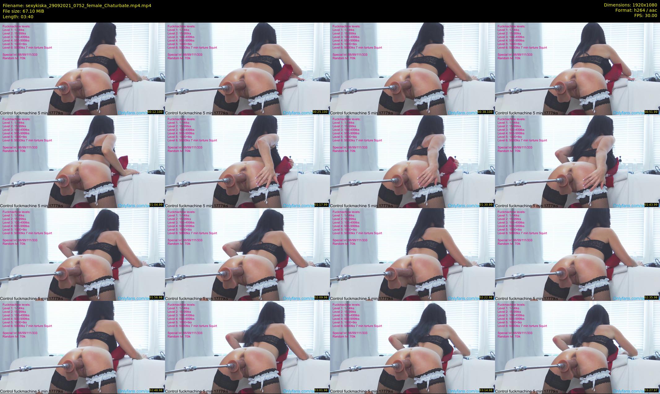 sexykiska — 4 minute Chaturbate female cam show recording, 1080p, Sep 29, 2021