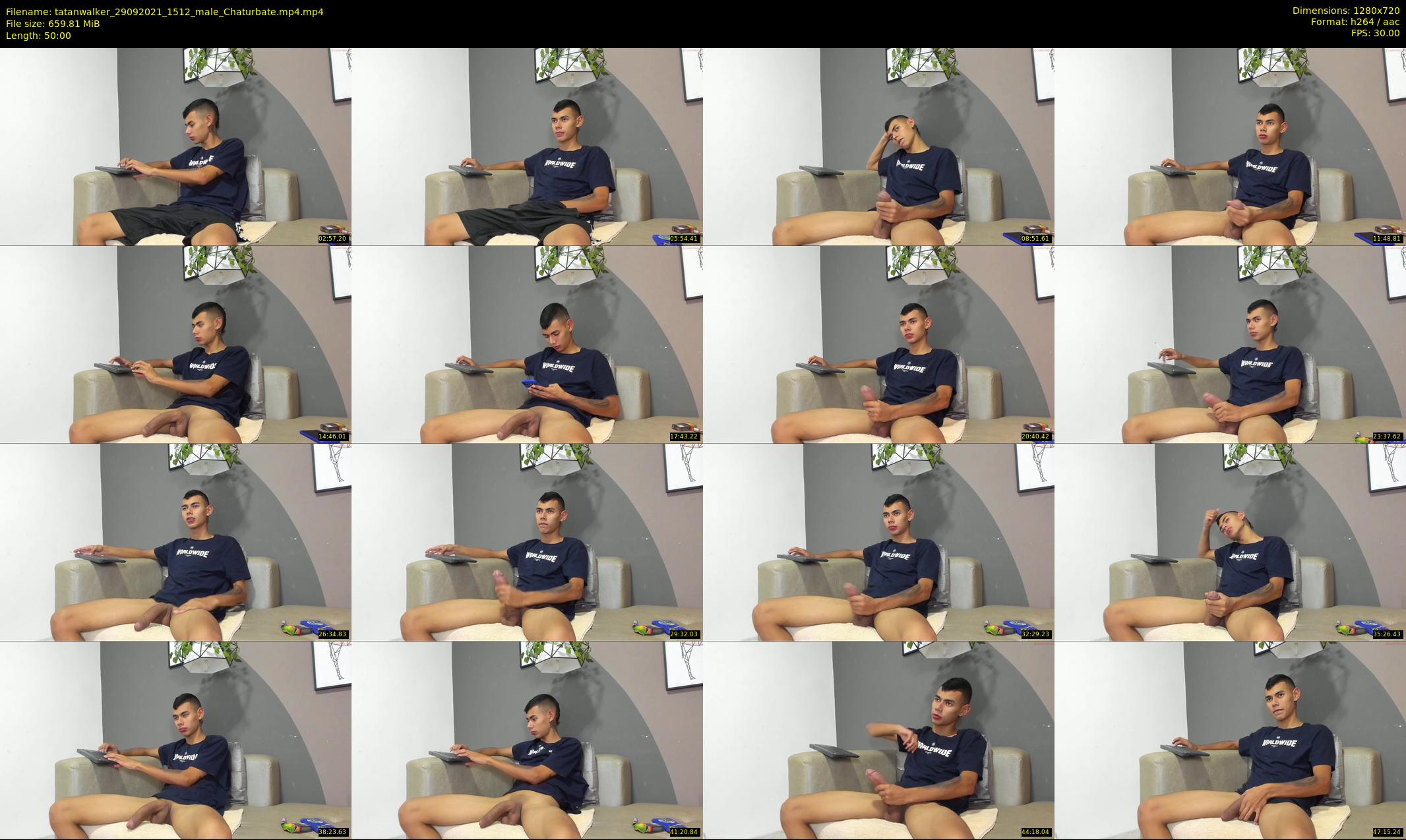 tatanwalker — 50 minute Chaturbate male cam show recording, 720p, Sep 29, 2021