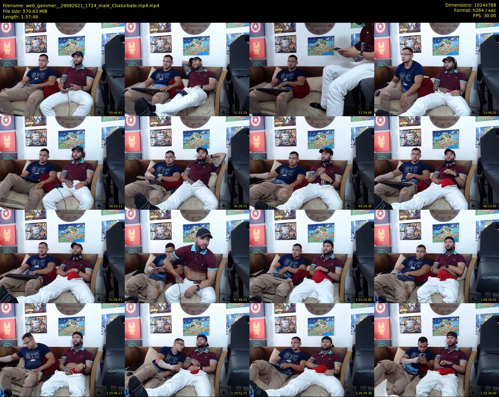 web_gammer_ — 98 minute Chaturbate male cam show recording, 720p, Sep 29, 2021