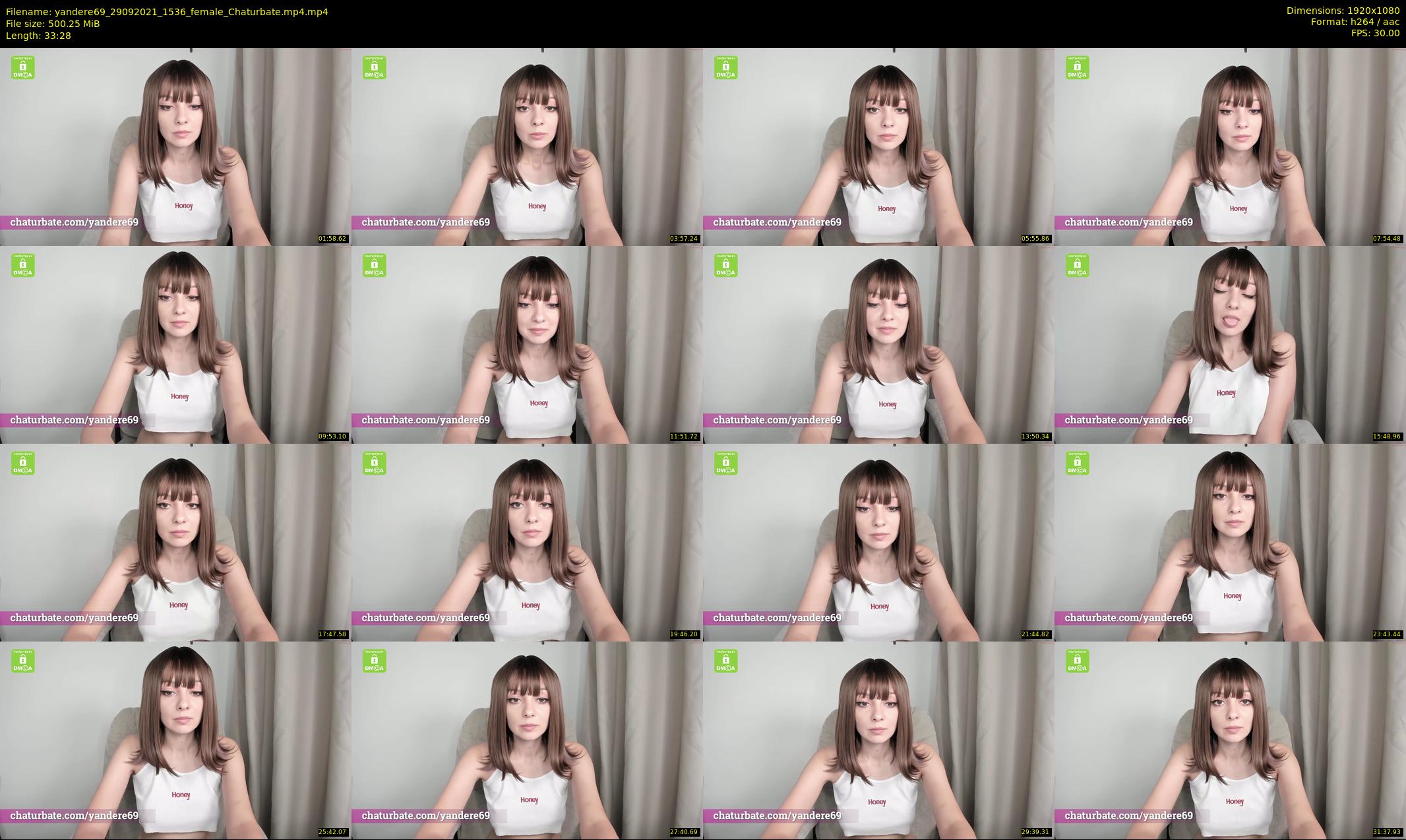 yandere69 — 34 minute Chaturbate female cam show recording, 1080p, Sep 29, 2021