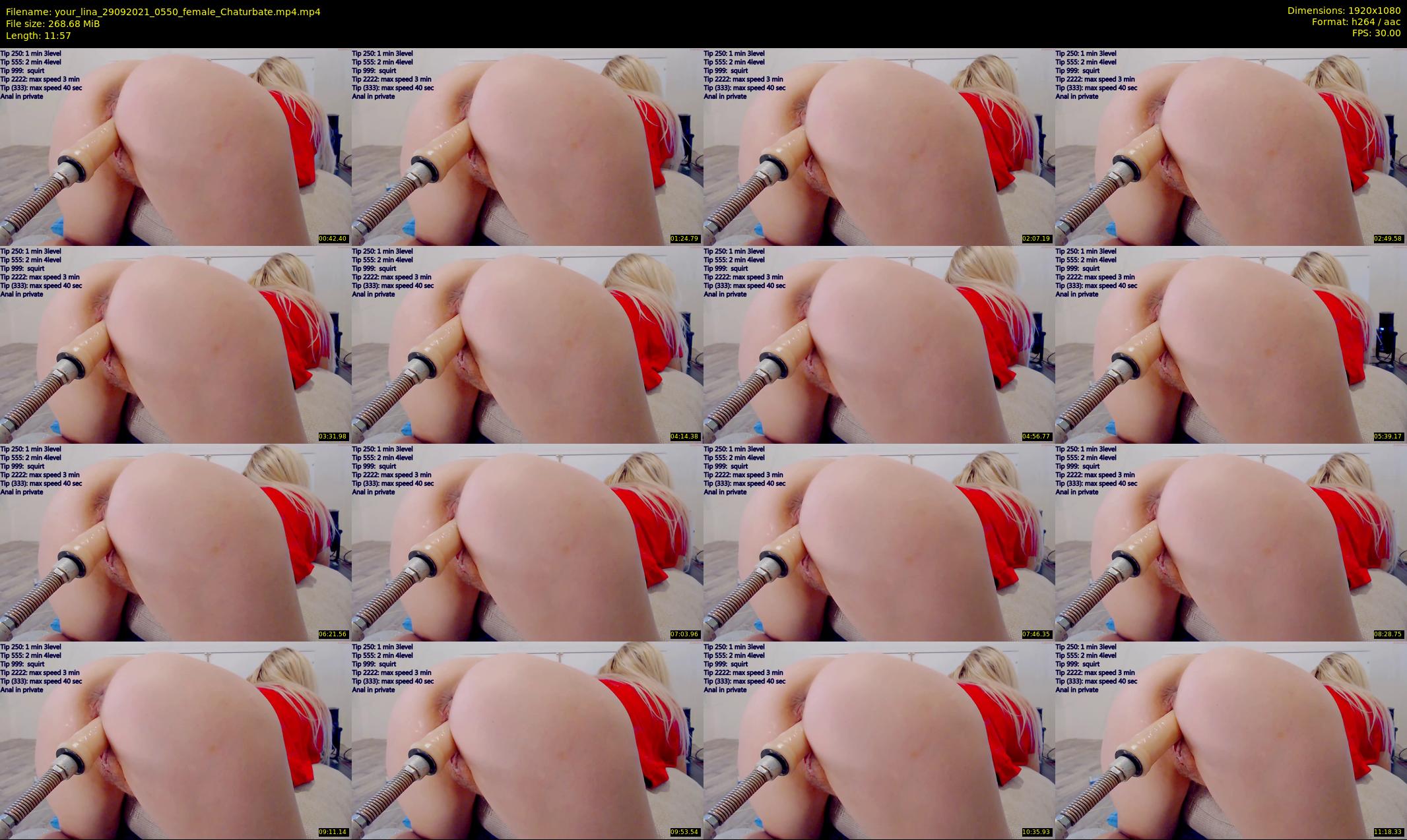 your_lina — 12 minute Chaturbate female cam show recording, 1080p, Sep 29, 2021