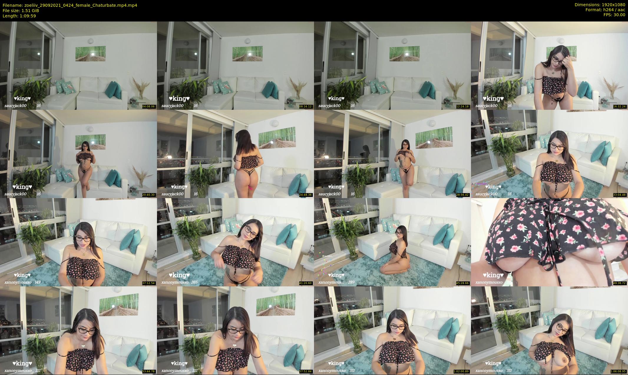 zoeliiv — 70 minute Chaturbate female cam show recording, 1080p, Sep 29, 2021
