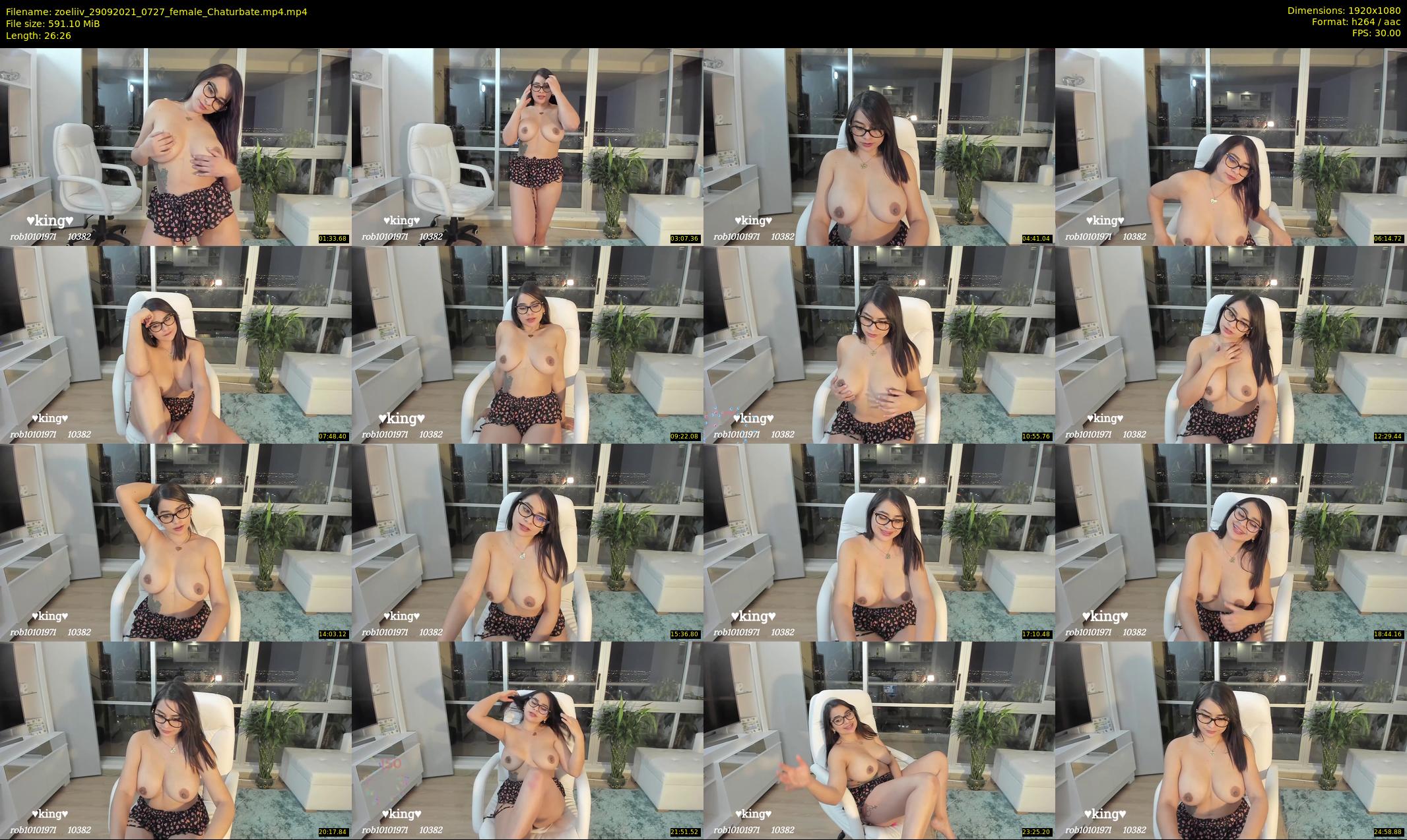 zoeliiv — 27 minute Chaturbate female cam show recording, 1080p, Sep 29, 2021