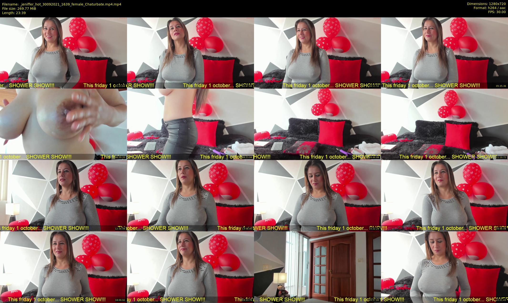 _jeniffer_hot — 24 minute Chaturbate female cam show recording, 720p, Sep 30, 2021