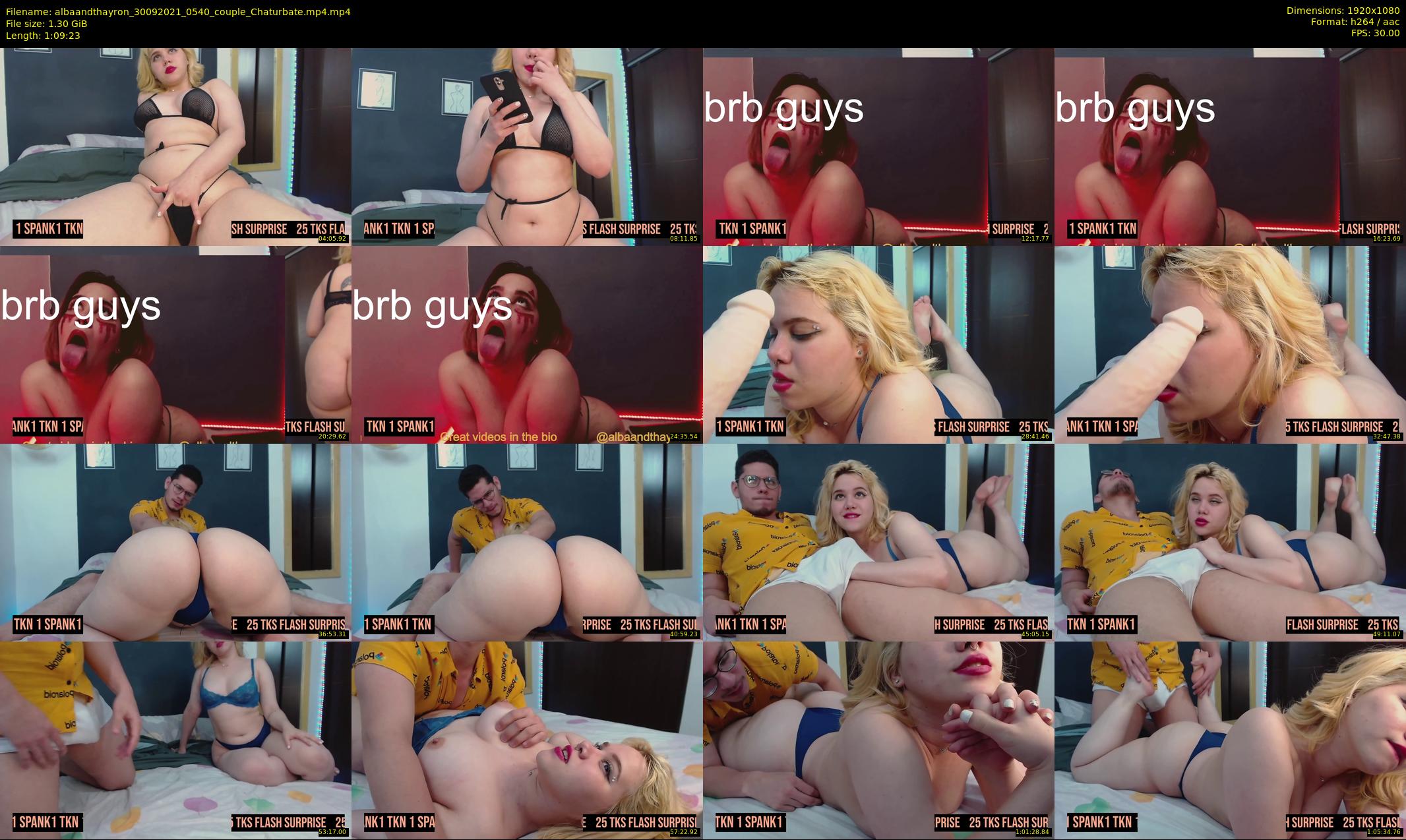 albaandthayron — 70 minute Chaturbate couple cam show recording, 1080p, Sep 30, 2021