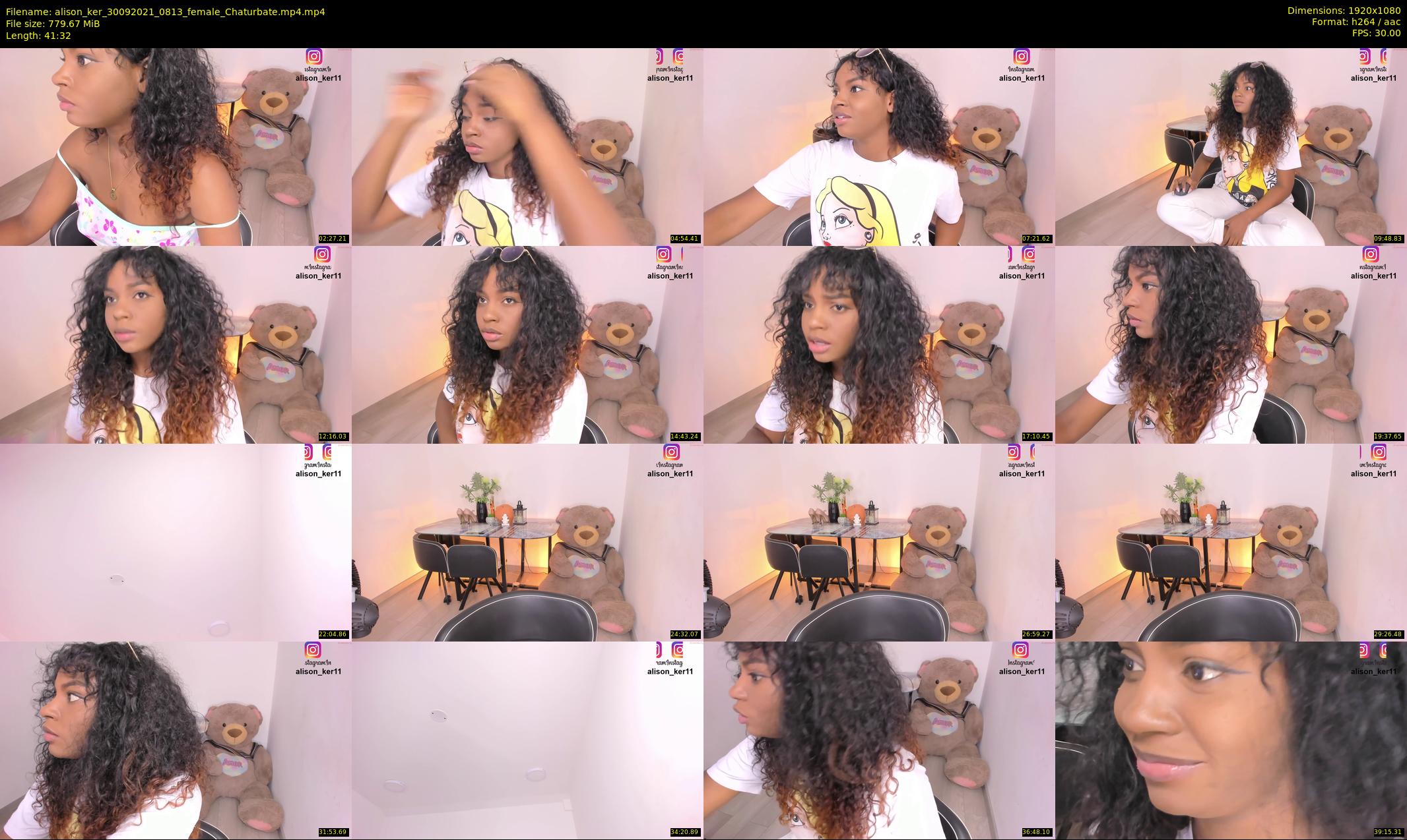 alison_ker — 42 minute Chaturbate female cam show recording, 1080p, Sep 30, 2021