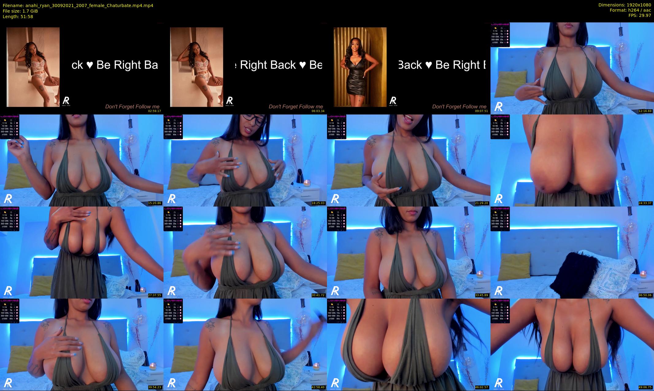 anahi_ryan — 52 minute Chaturbate female cam show recording, 1080p, Sep 30, 2021