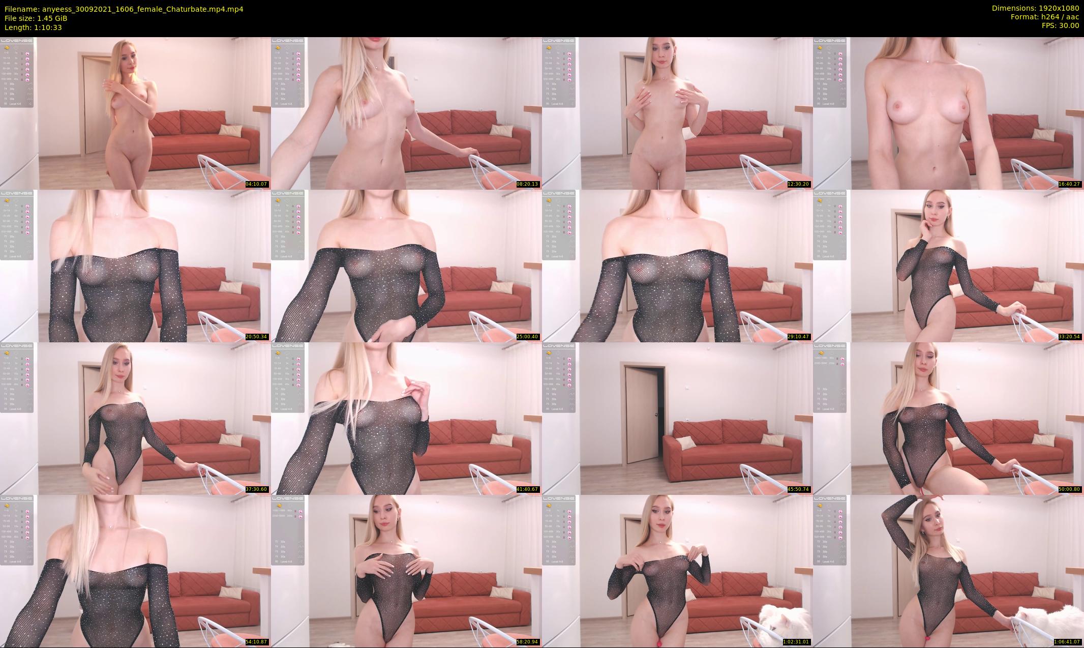 anyeess — 71 minute Chaturbate female cam show recording, 1080p, Sep 30, 2021