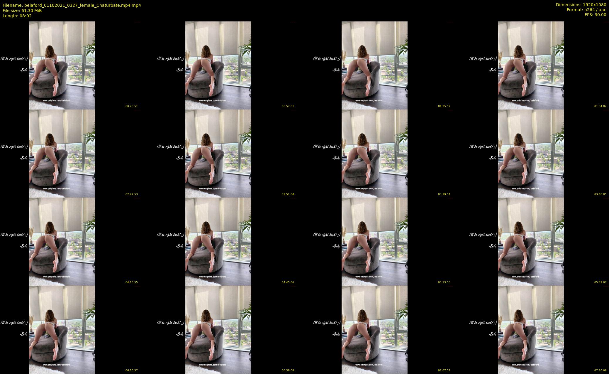belaford — 9 minute Chaturbate female cam show recording, 1080p, Oct 1, 2021