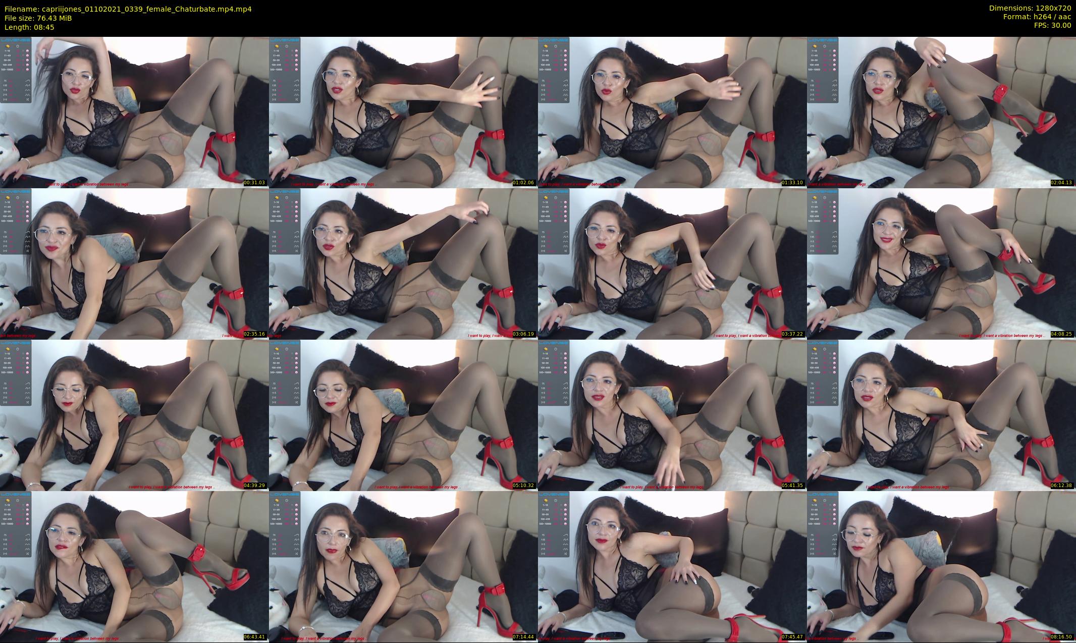 capriijones — 9 minute Chaturbate female cam show recording, 720p, Oct 1, 2021