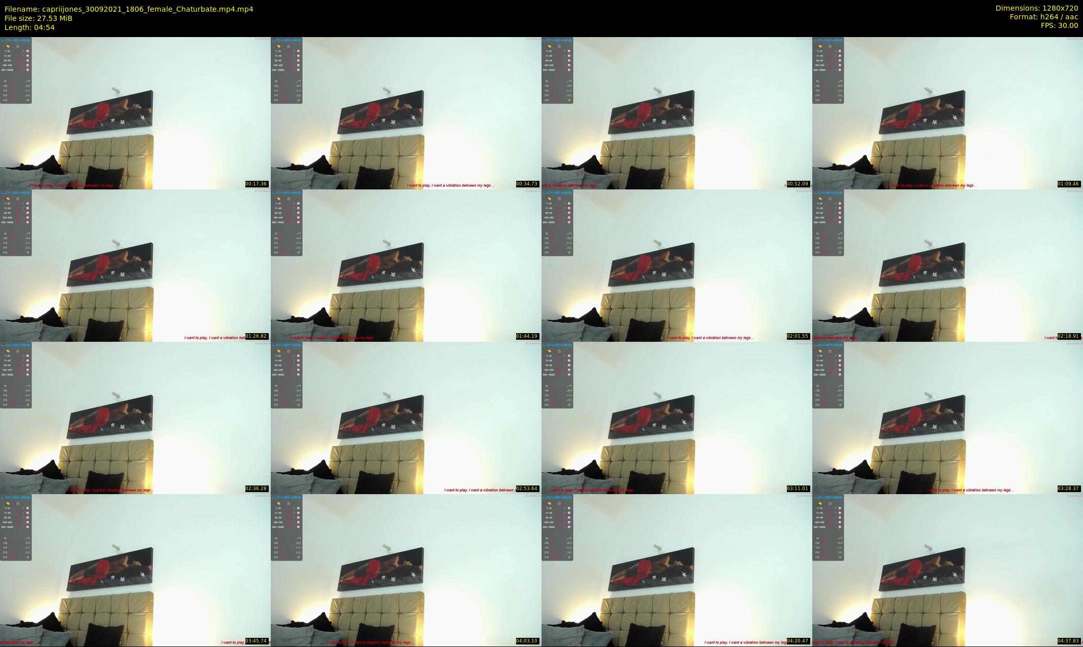 capriijones — 5 minute Chaturbate female cam show recording, 720p, Sep 30, 2021