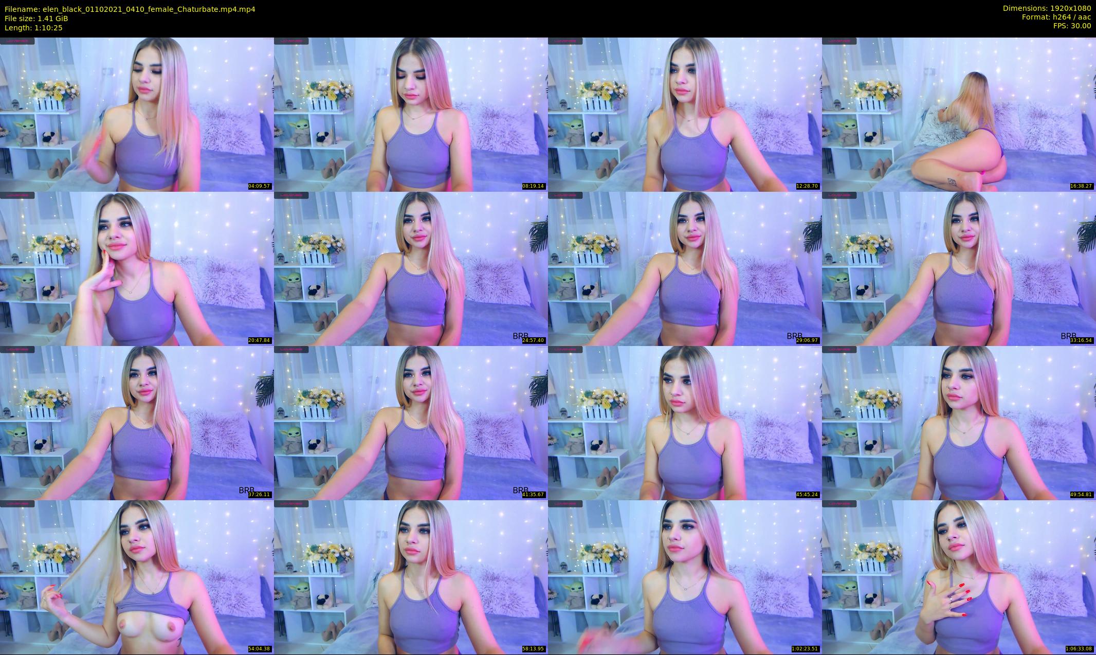 elen_black — 71 minute Chaturbate female cam show recording, 1080p, Oct 1, 2021
