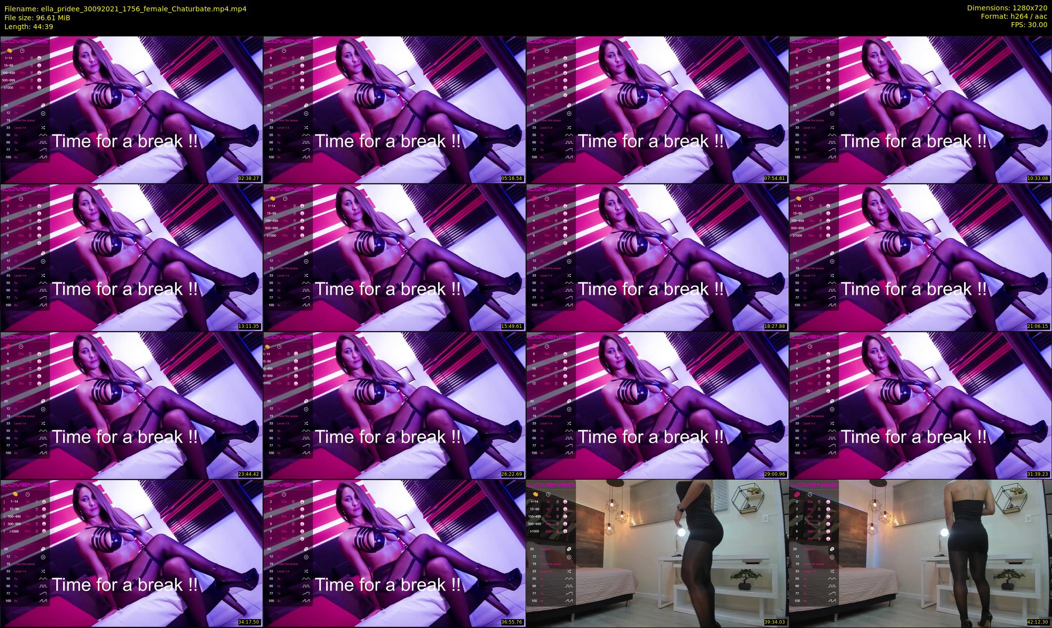 ella_pridee — 45 minute Chaturbate female cam show recording, 720p, Sep 30, 2021