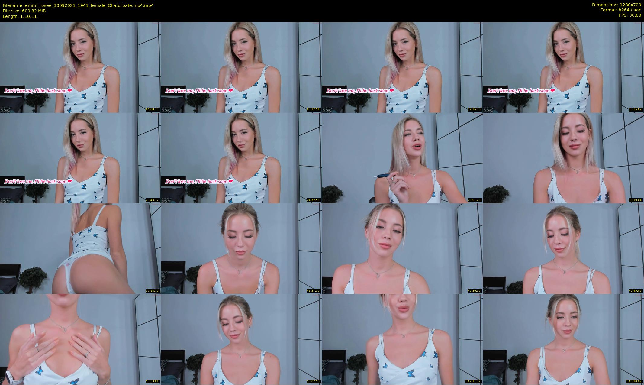 emmi_rosee — 71 minute Chaturbate female cam show recording, 720p, Sep 30, 2021