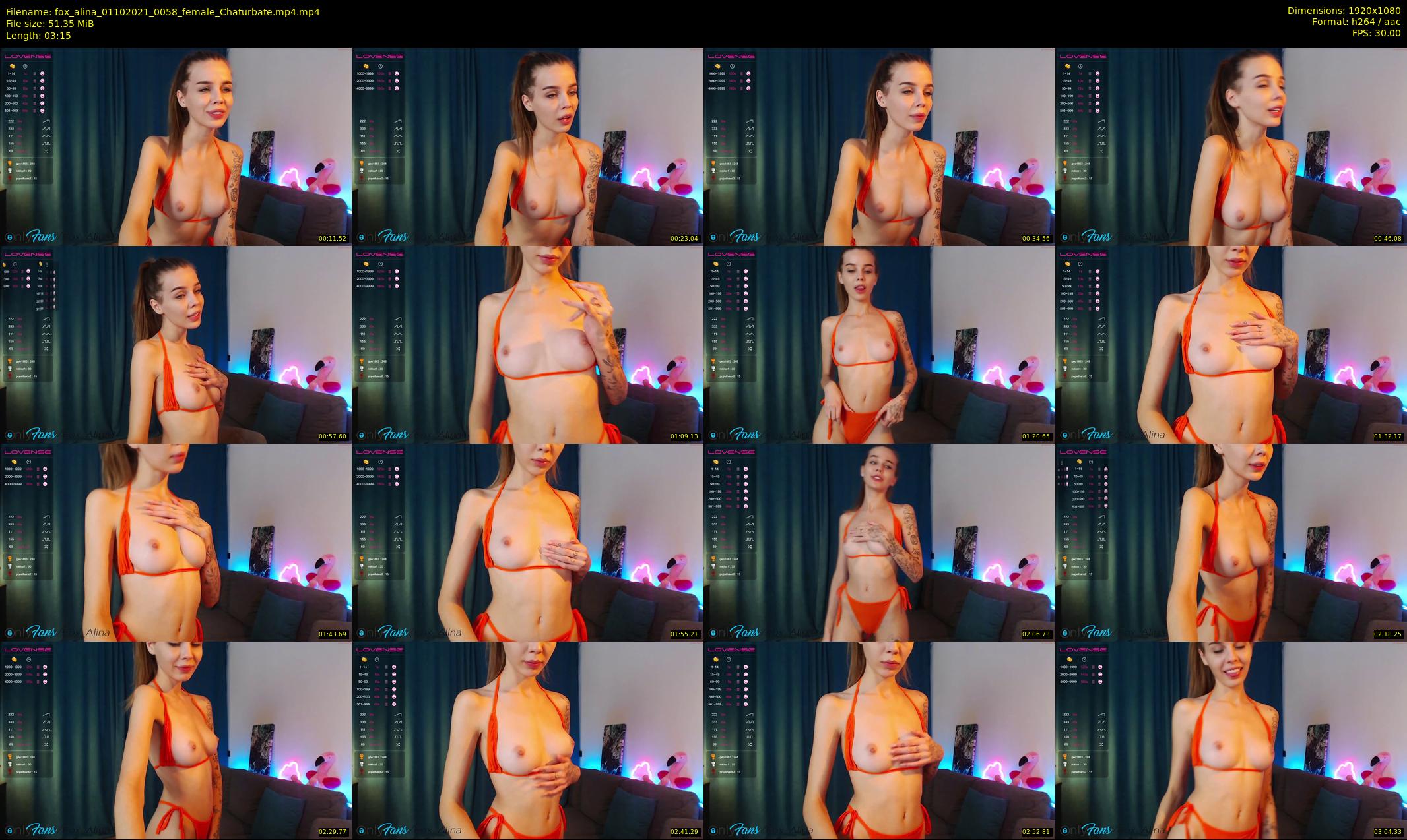 fox_alina — 4 minute Chaturbate female cam show recording, 1080p, Oct 1, 2021