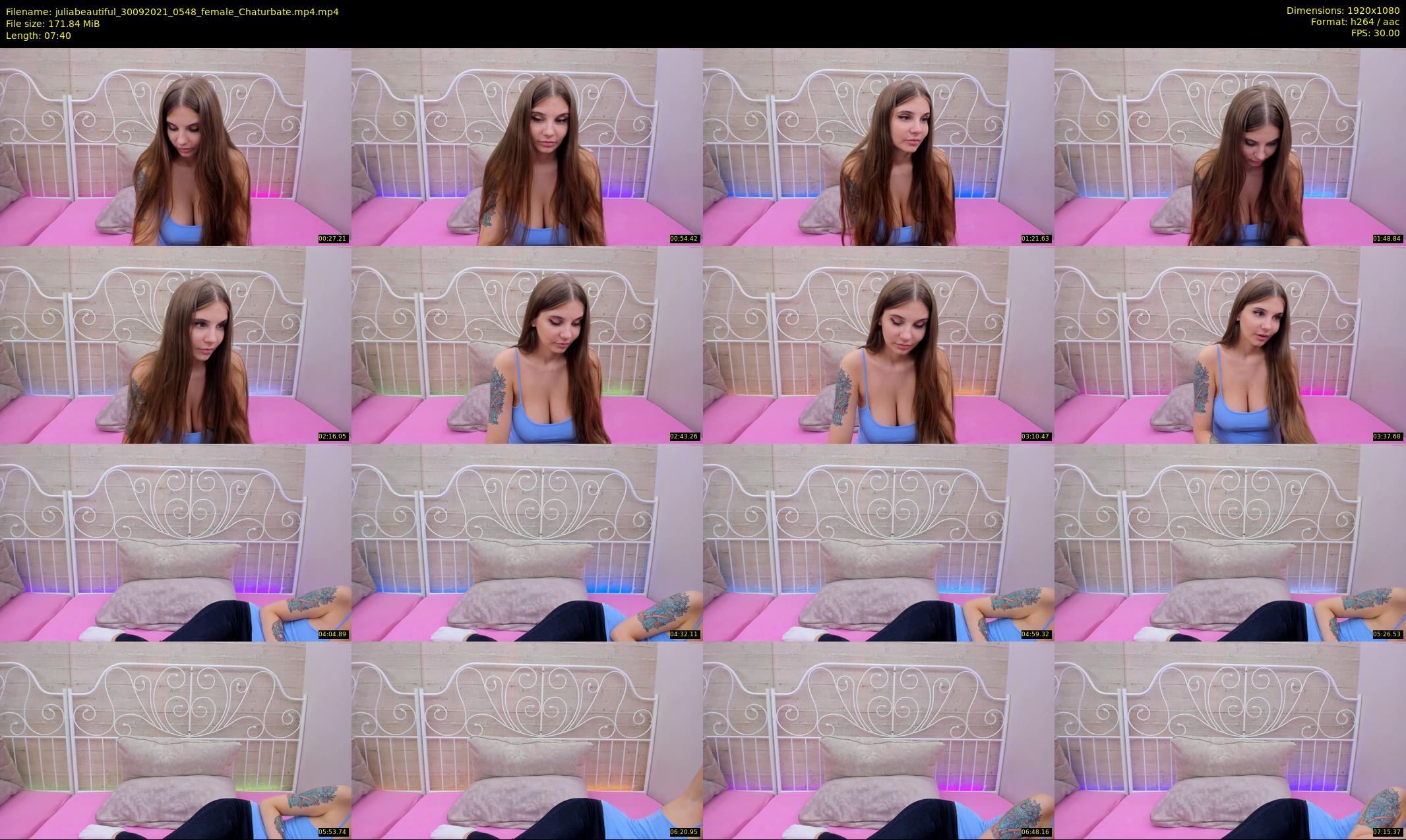 juliabeautiful — 8 minute Chaturbate female cam show recording, 1080p, Sep 30, 2021