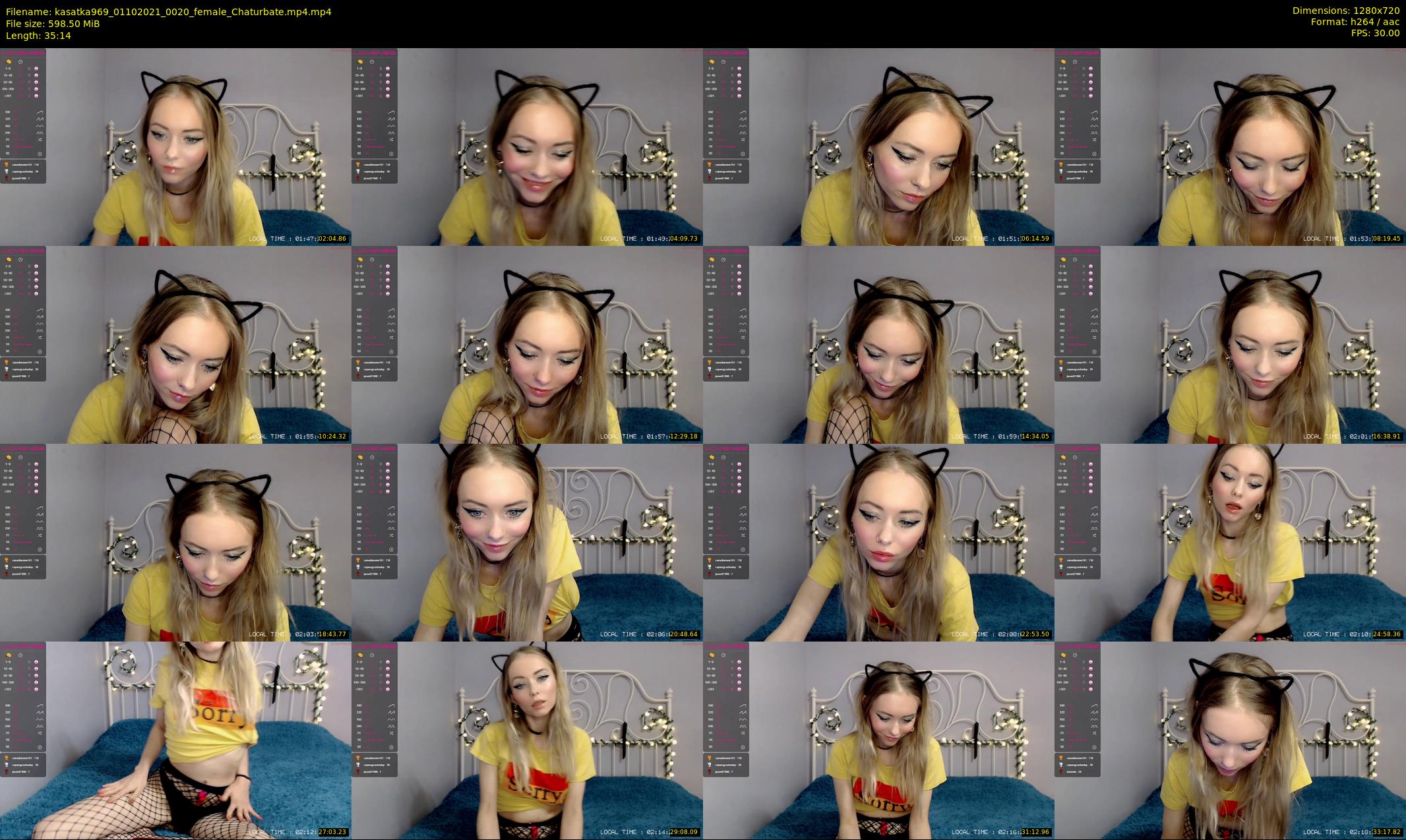 kasatka969 — 36 minute Chaturbate female cam show recording, 720p, Oct 1, 2021