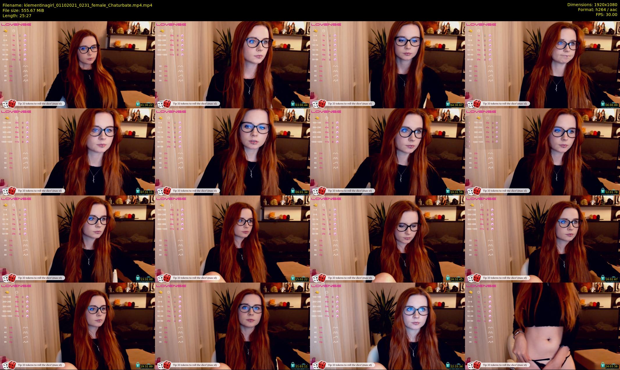 klementinagirl — 26 minute Chaturbate female cam show recording, 1080p, Oct 1, 2021