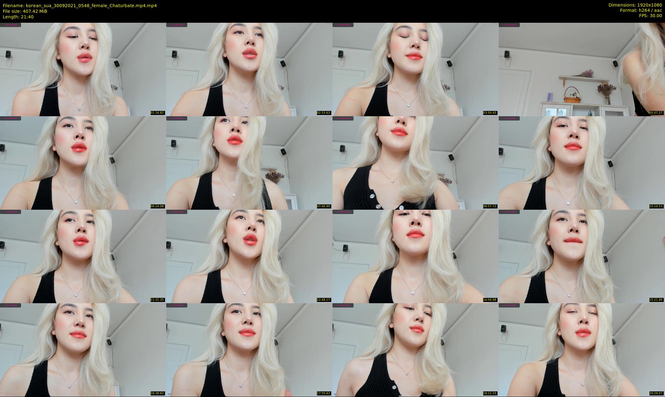 korean_sua — 22 minute Chaturbate female cam show recording, 1080p, Sep 30, 2021