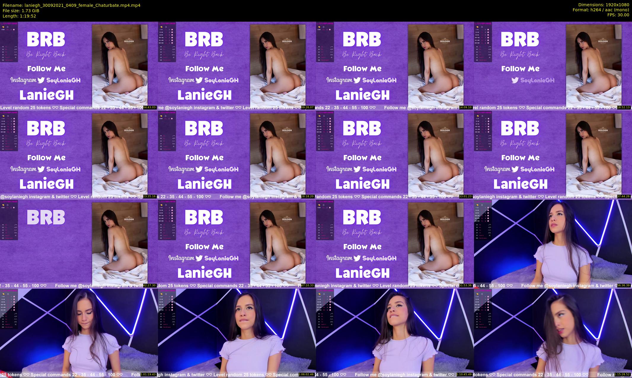 laniegh — 80 minute Chaturbate female cam show recording, 1080p, Sep 30, 2021