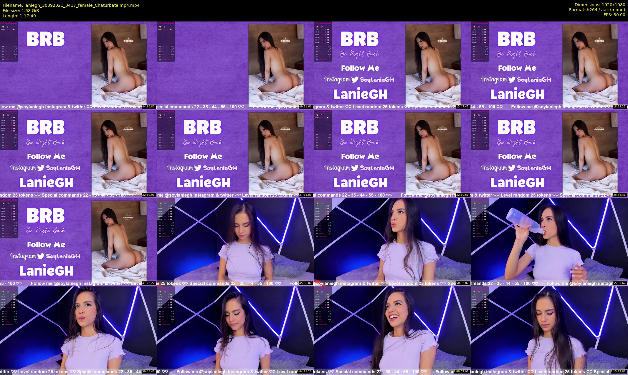 laniegh — 78 minute Chaturbate female cam show recording, 1080p, Sep 30, 2021