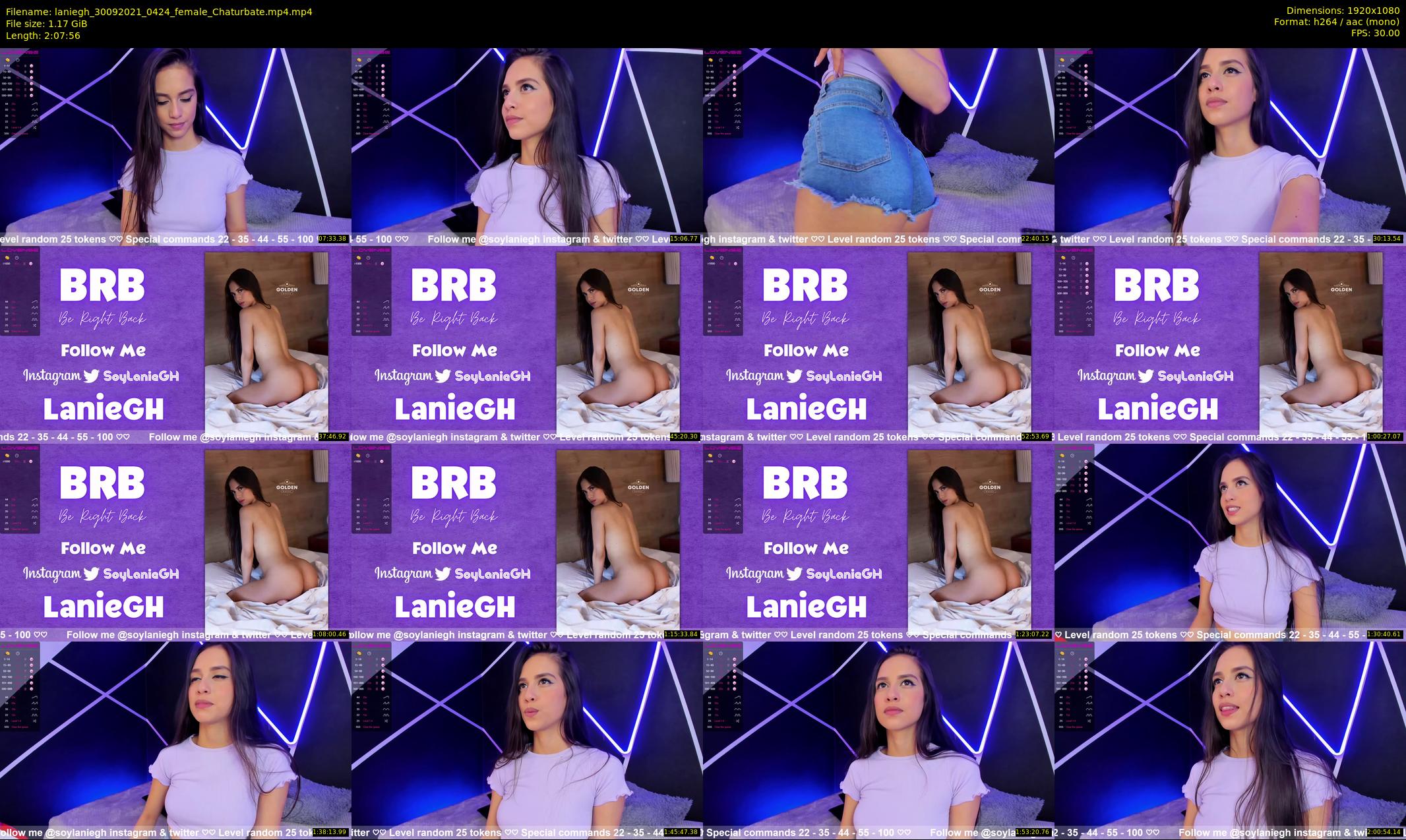 laniegh — 128 minute Chaturbate female cam show recording, 1080p, Sep 30, 2021