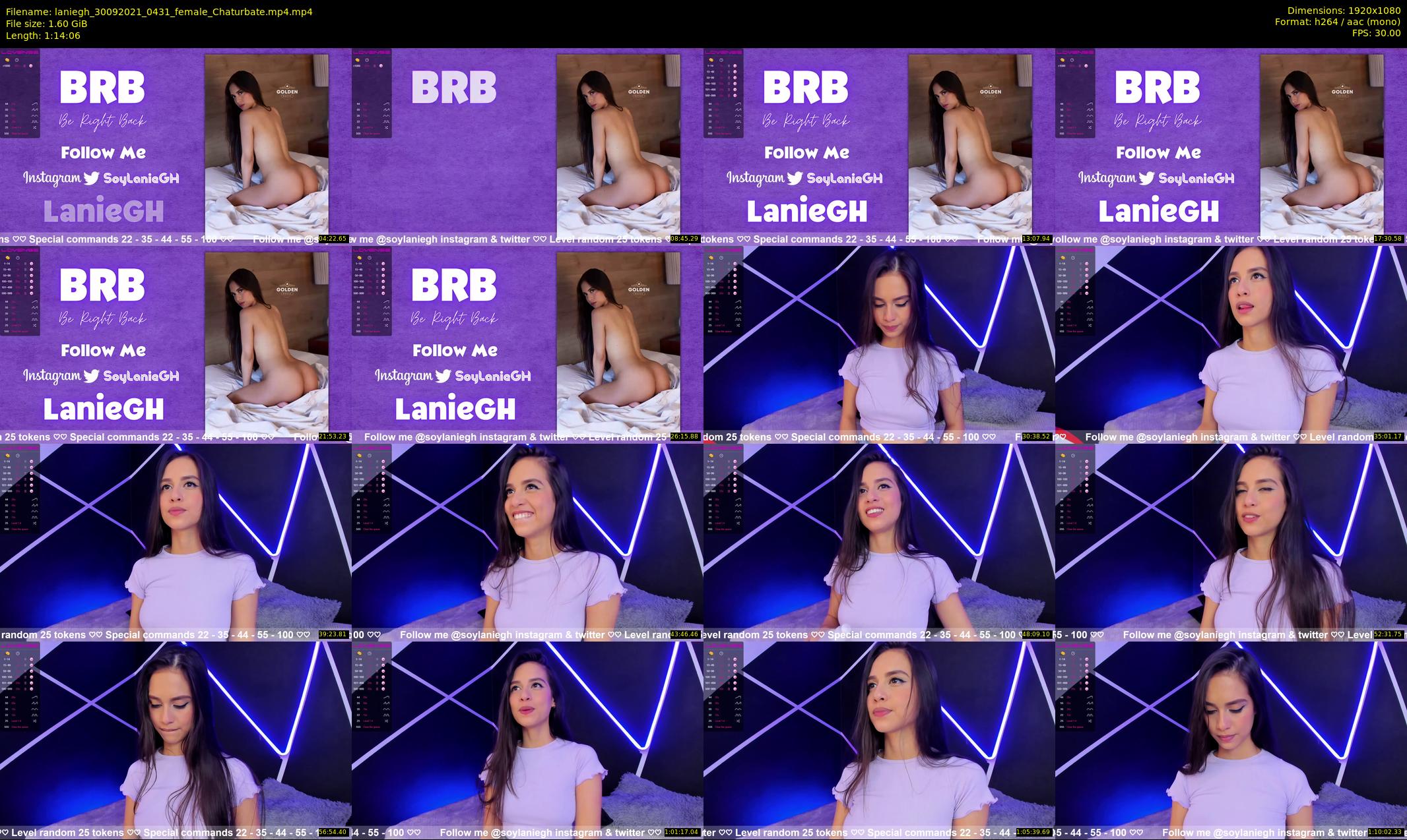 laniegh — 75 minute Chaturbate female cam show recording, 1080p, Sep 30, 2021