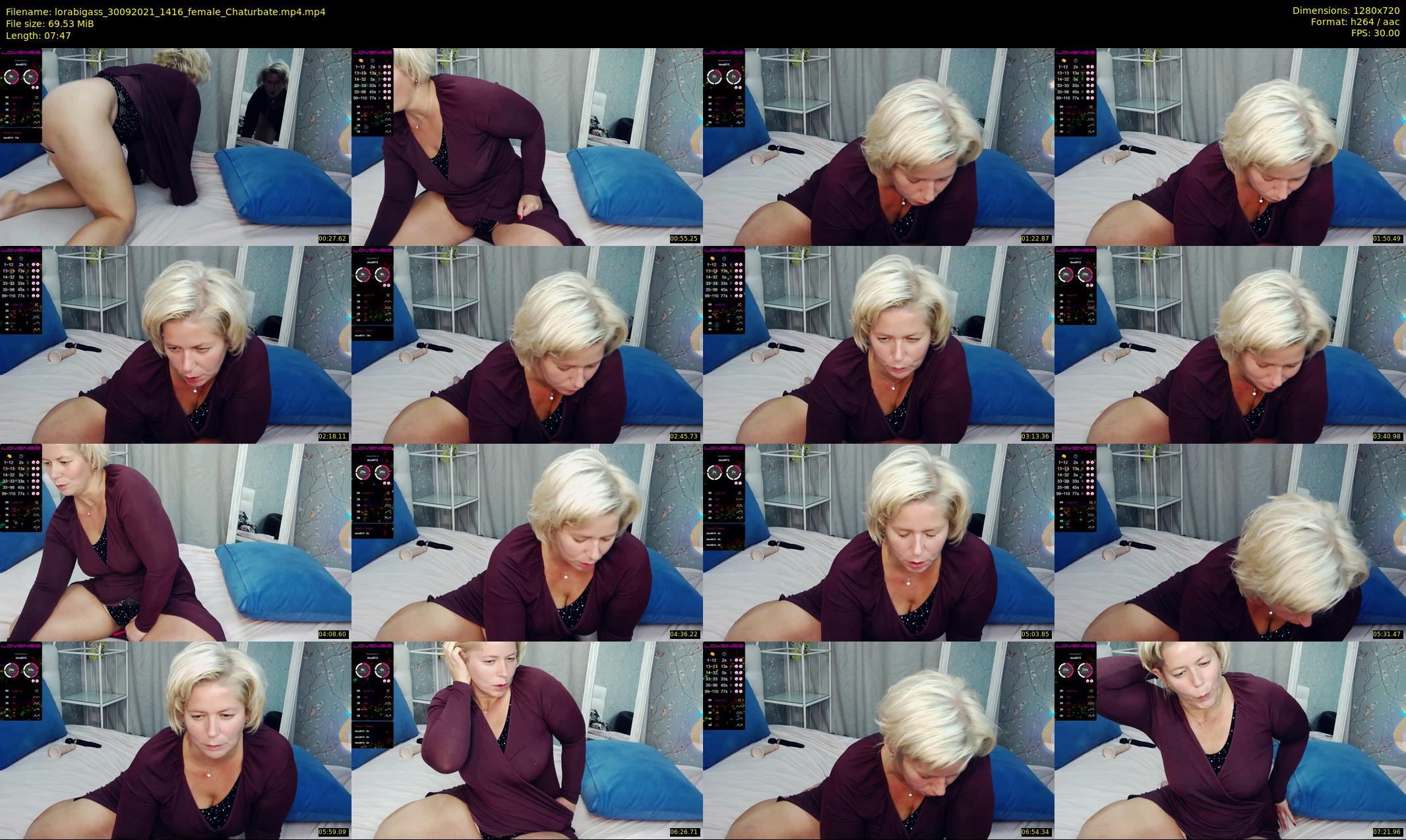 lorabigass — 8 minute Chaturbate female cam show recording, 720p, Sep 30, 2021