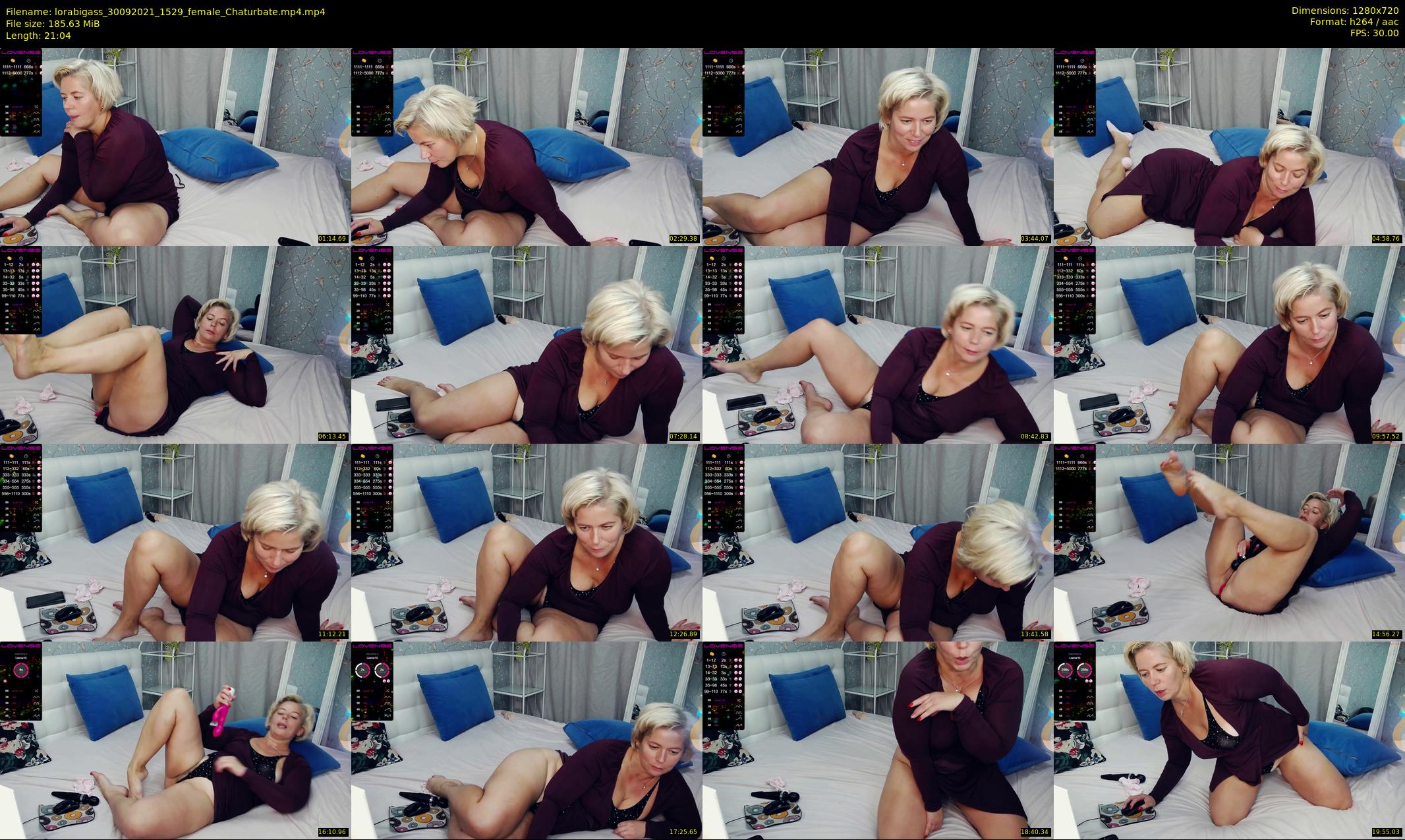 lorabigass — 22 minute Chaturbate female cam show recording, 720p, Sep 30, 2021
