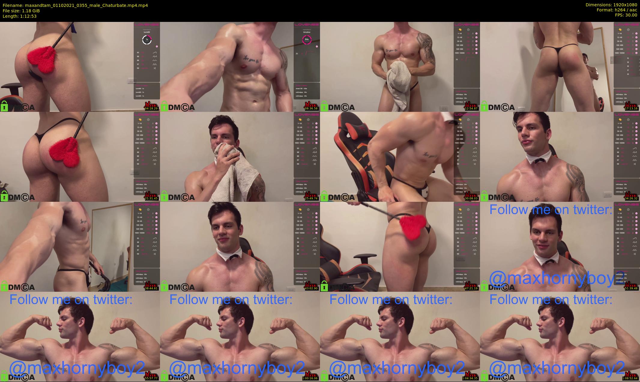 maxandtam — 73 minute Chaturbate couple cam show recording, 1080p, Oct 1, 2021