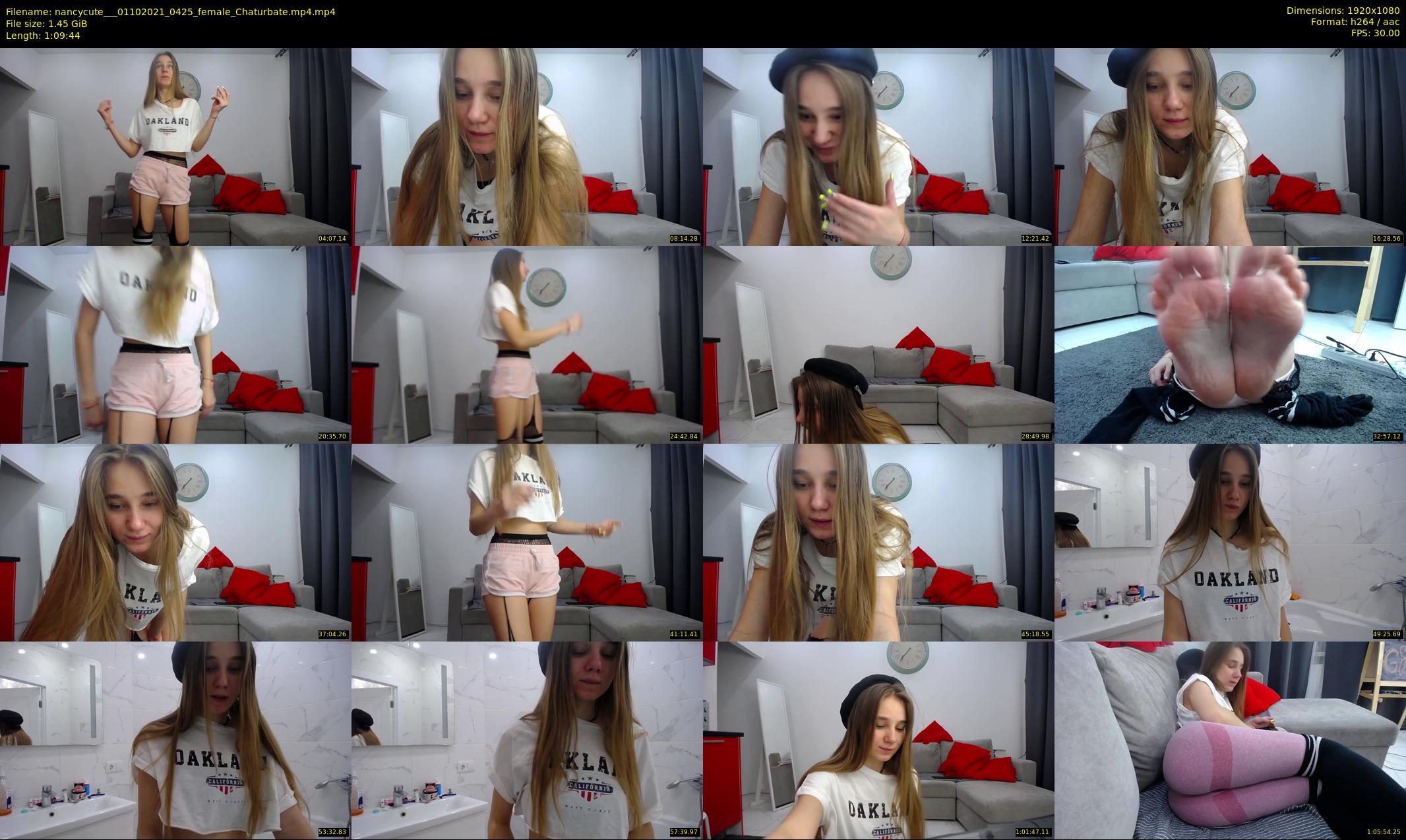 nancycute__ — 70 minute Chaturbate female cam show recording, 1080p, Oct 1, 2021