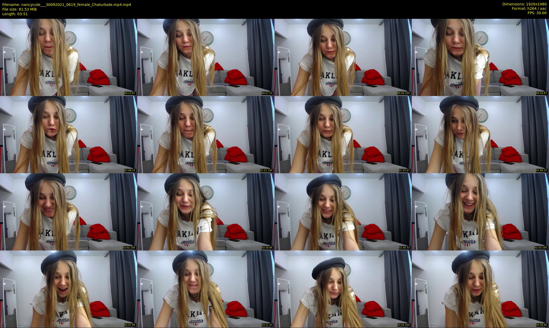 nancycute__ — 4 minute Chaturbate female cam show recording, 1080p, Sep 30, 2021