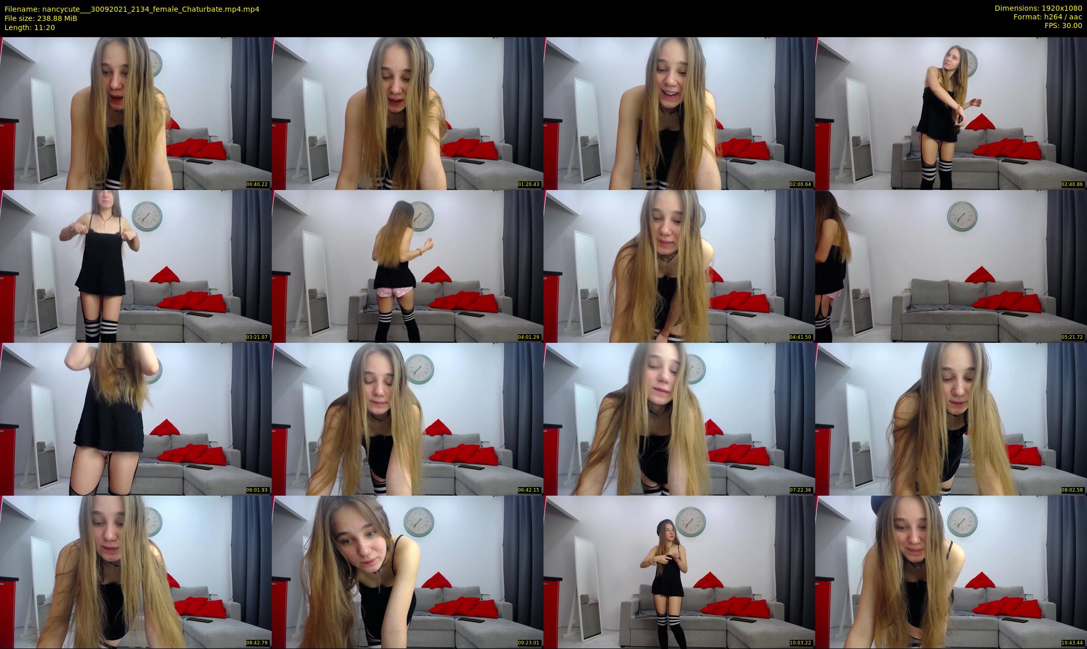 nancycute__ — 12 minute Chaturbate female cam show recording, 1080p, Sep 30, 2021